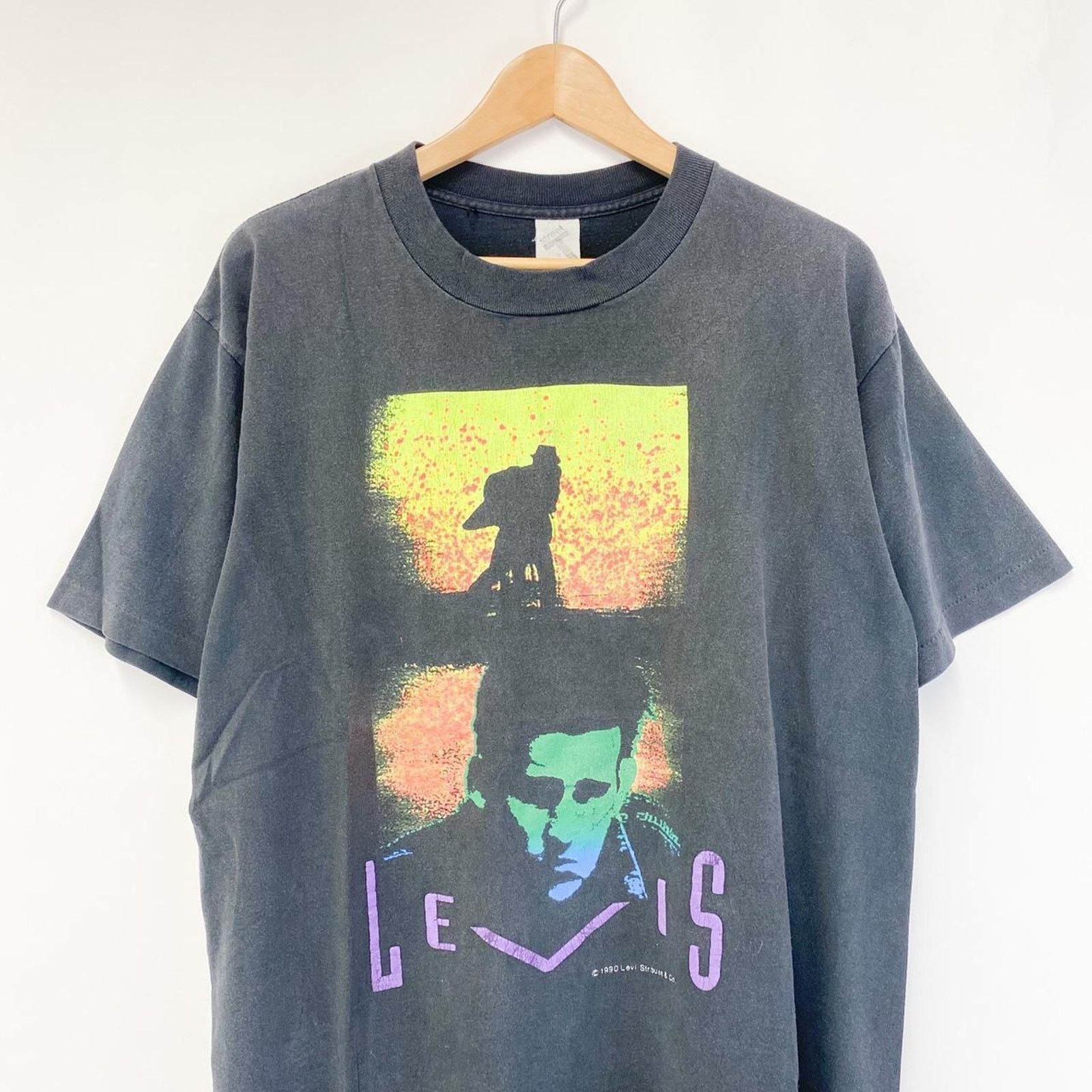 Levi's Vintage 90s Levis Graphic T-Shirt Black Mens Large Size US L / EU 52-54 / 3 - 2 Thumbnail