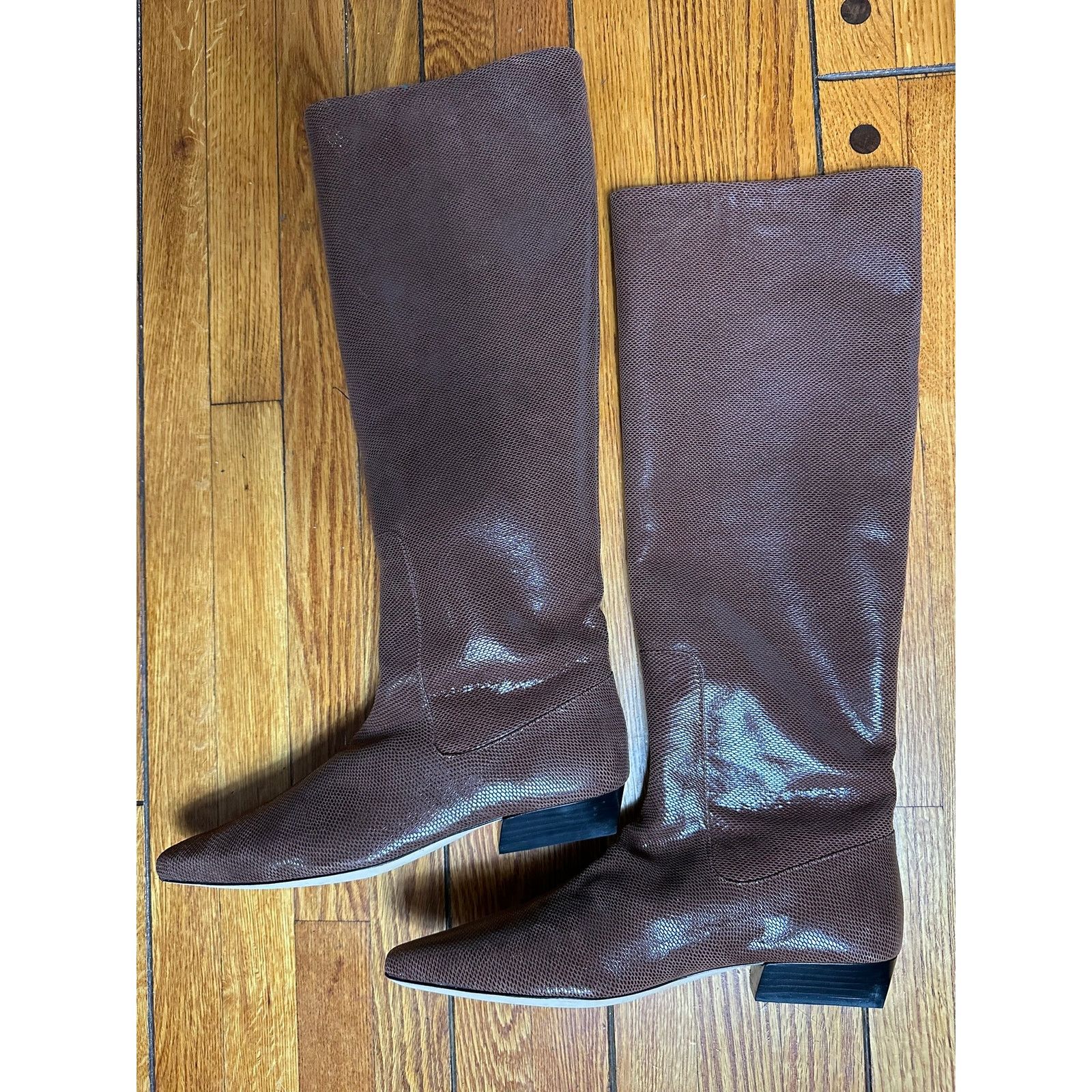 Staud STAUD Wally Flat Knee Boots Mahogany 40 Size US 10 / IT 40 - 2 Thumbnail