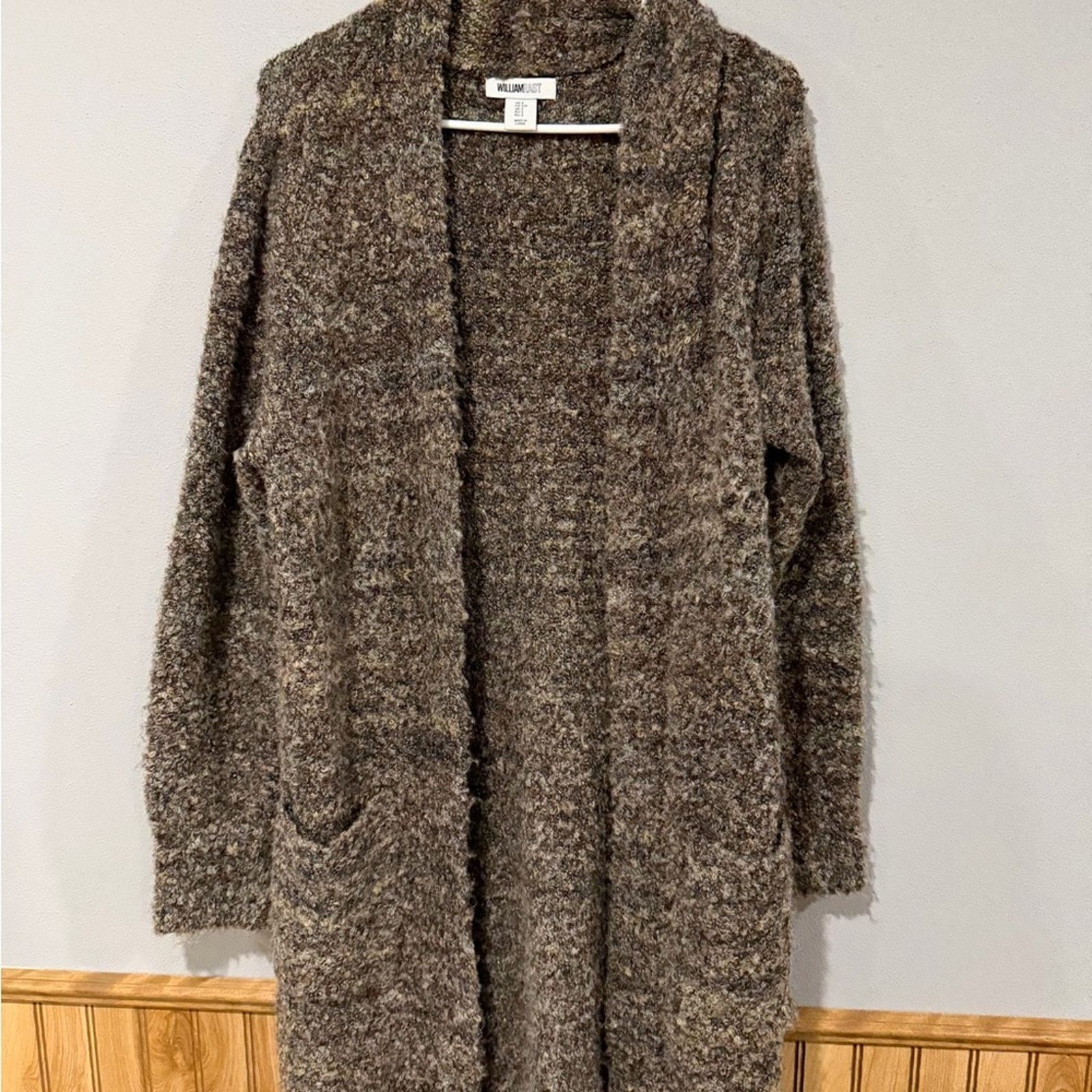 William Rast William Rast Textured Gray Boucle Long Cardigan Size Small Size S / US 4 / IT 40 - 6 Thumbnail