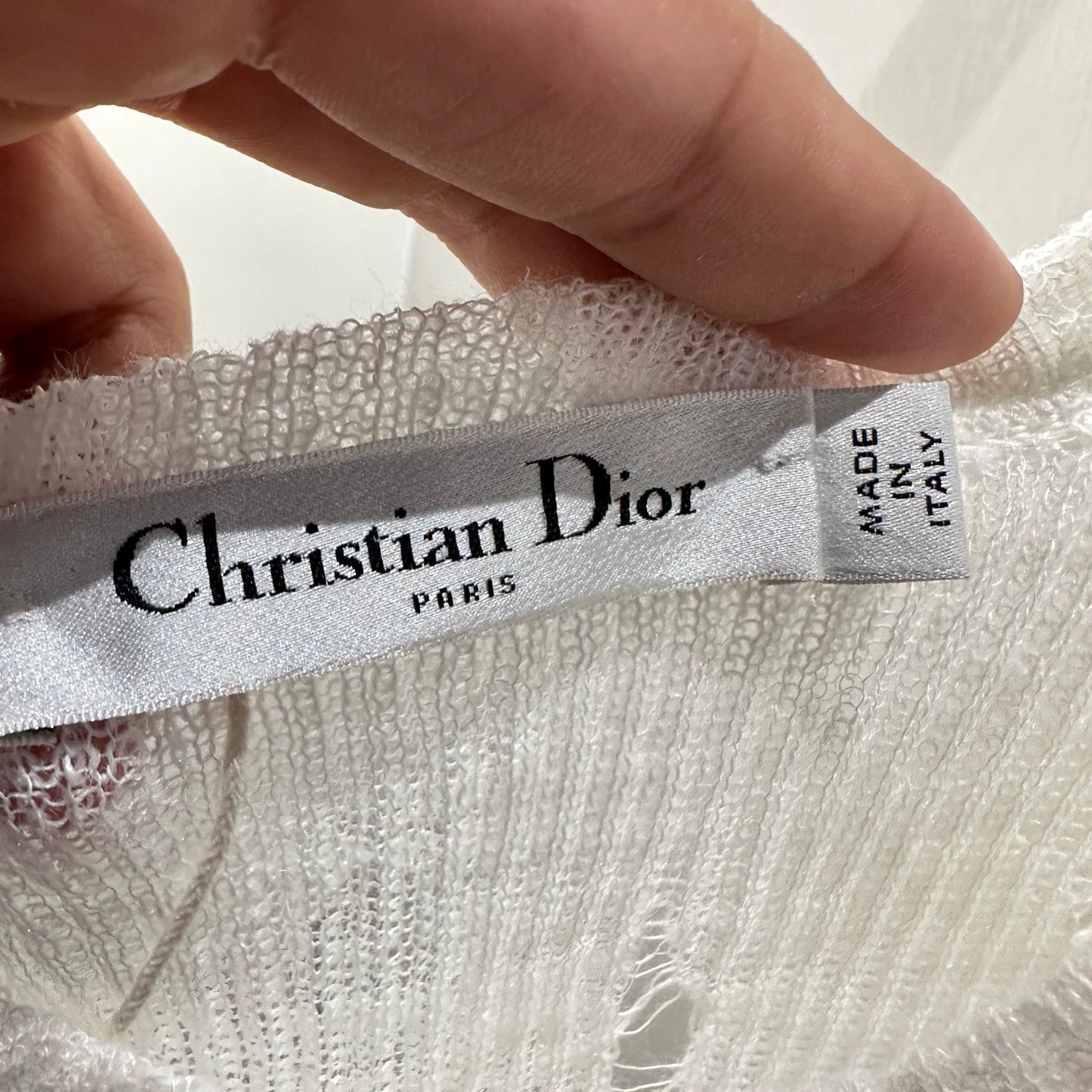 Christian Dior Monsieur Dior may677 CD Bee Embro Distressed Cotton Vest 36 Size XS / US 0-2 / IT 36-38 - 3 Thumbnail