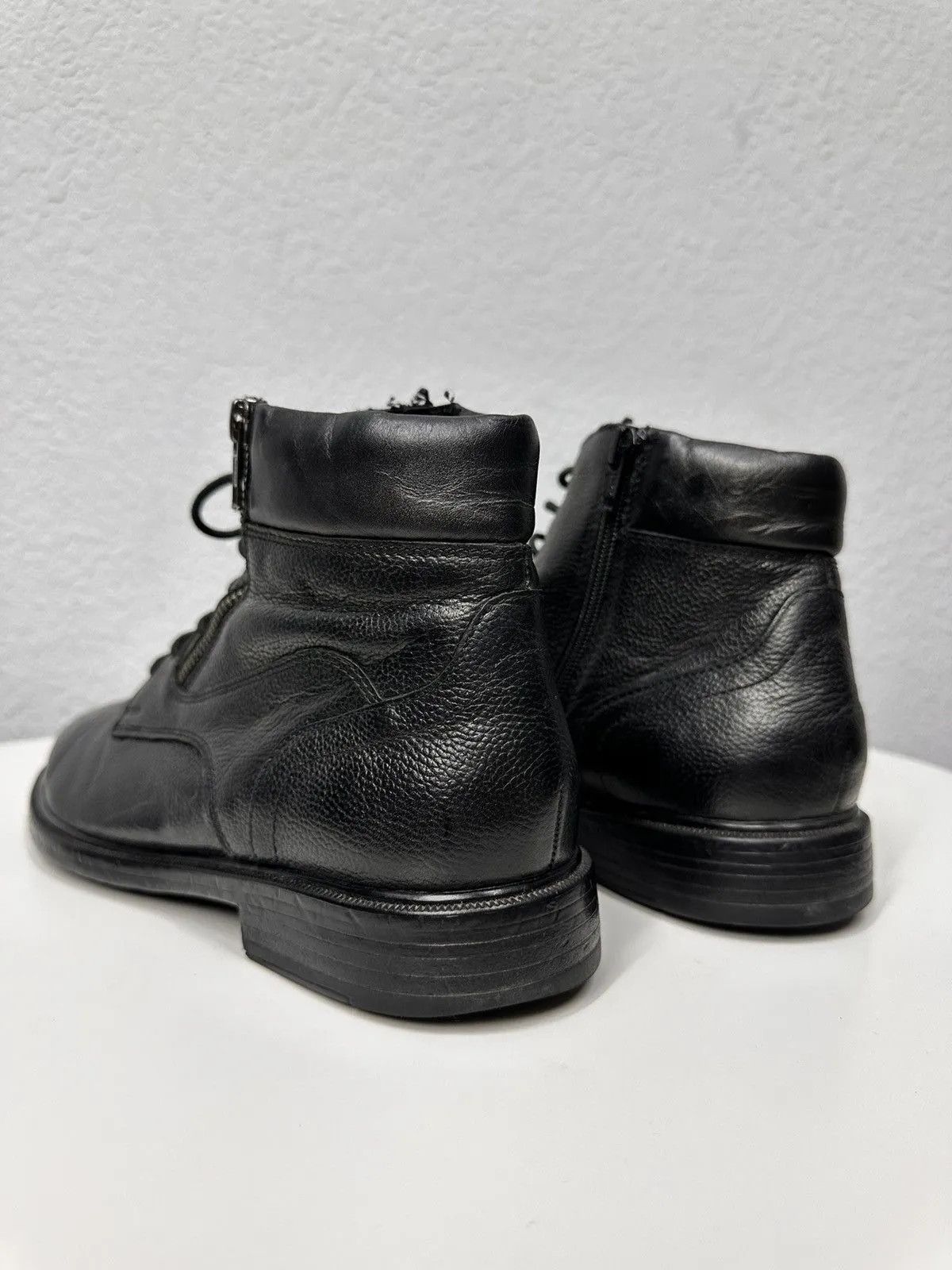 Leather Vintage Leather Black Guidi Style Hand Made Italy Kapital Size US 8 / EU 41 - 5 Thumbnail