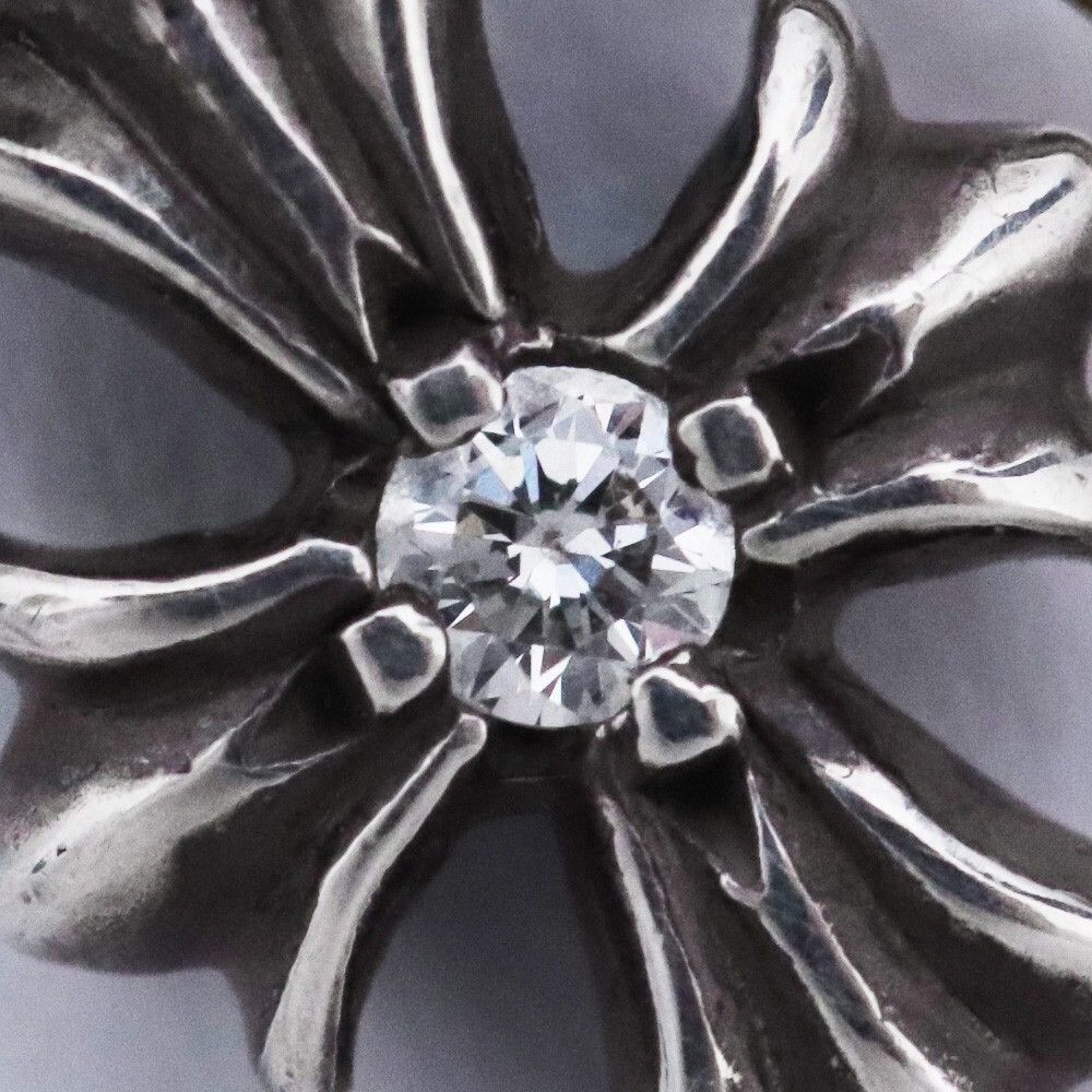 Chrome Hearts Chrome Hearts Diamond Tiny CH Cross Drop Earring Size ONE SIZE - 7 Thumbnail
