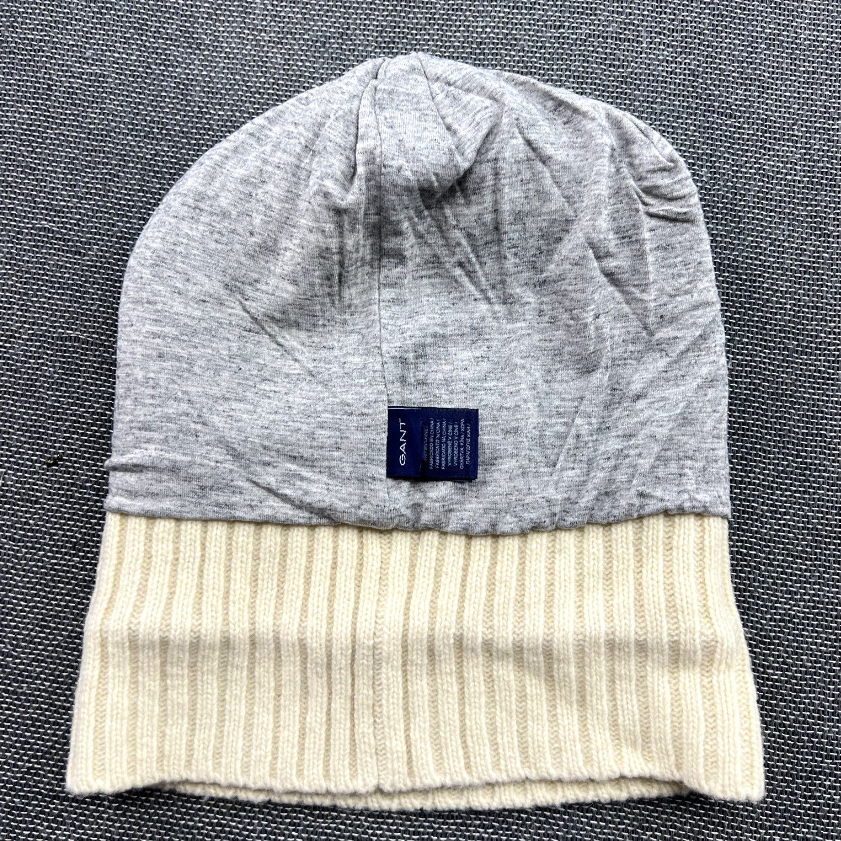 Gant GANT Lambswool Beanie Hat One Size White Lined Ribbon Cuffed Thermal Knitted Size ONE SIZE - 4 Thumbnail
