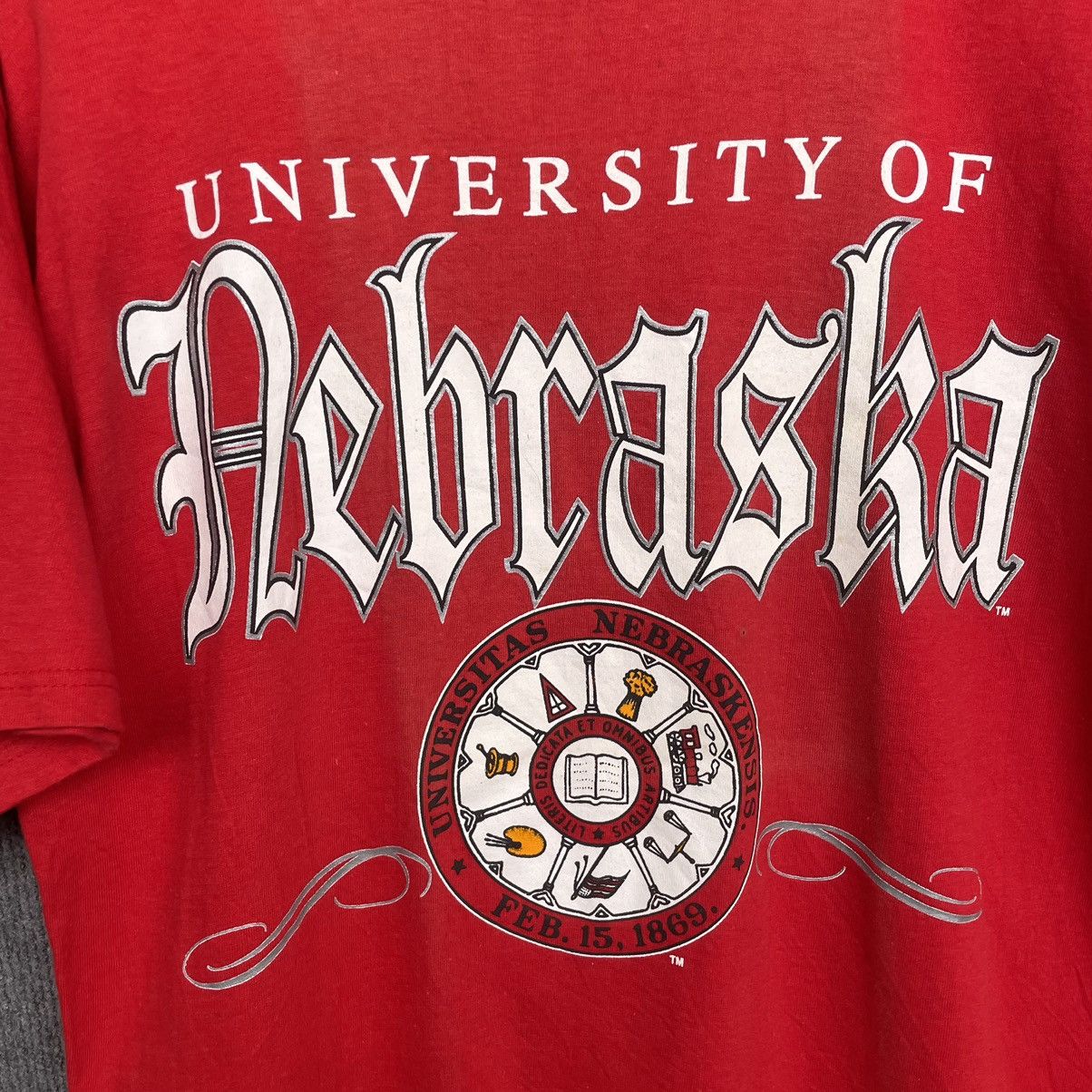 Vintage 1990s University of Nebraska OG Logo T Shirt Size US L / EU 52-54 / 3 - 2 Thumbnail