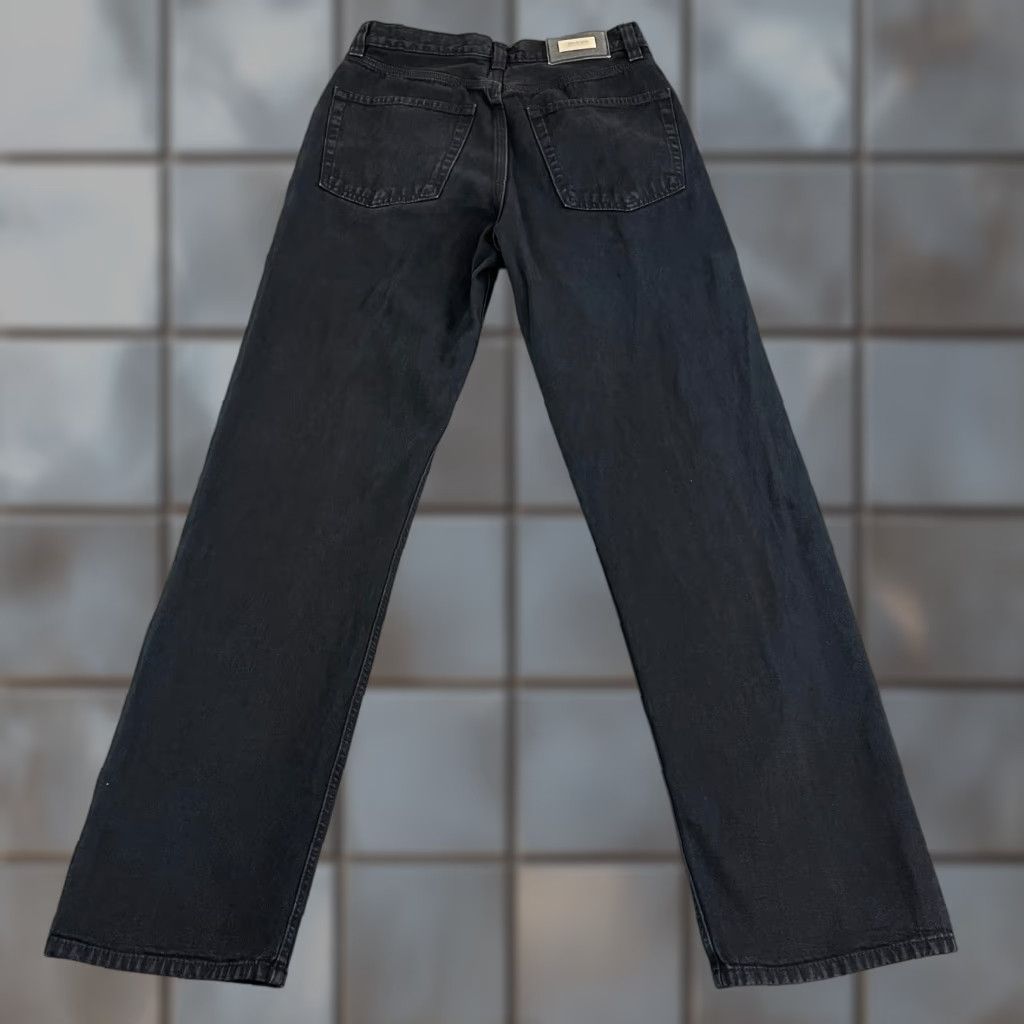 Hugo Boss VINTAGE Hugo Boss Jeans Relaxed Straight 27 30 UK 8 High Waist Black Faded Vintage Jeans Size 30" / US 8 / IT 44 - 1 Thumbnail