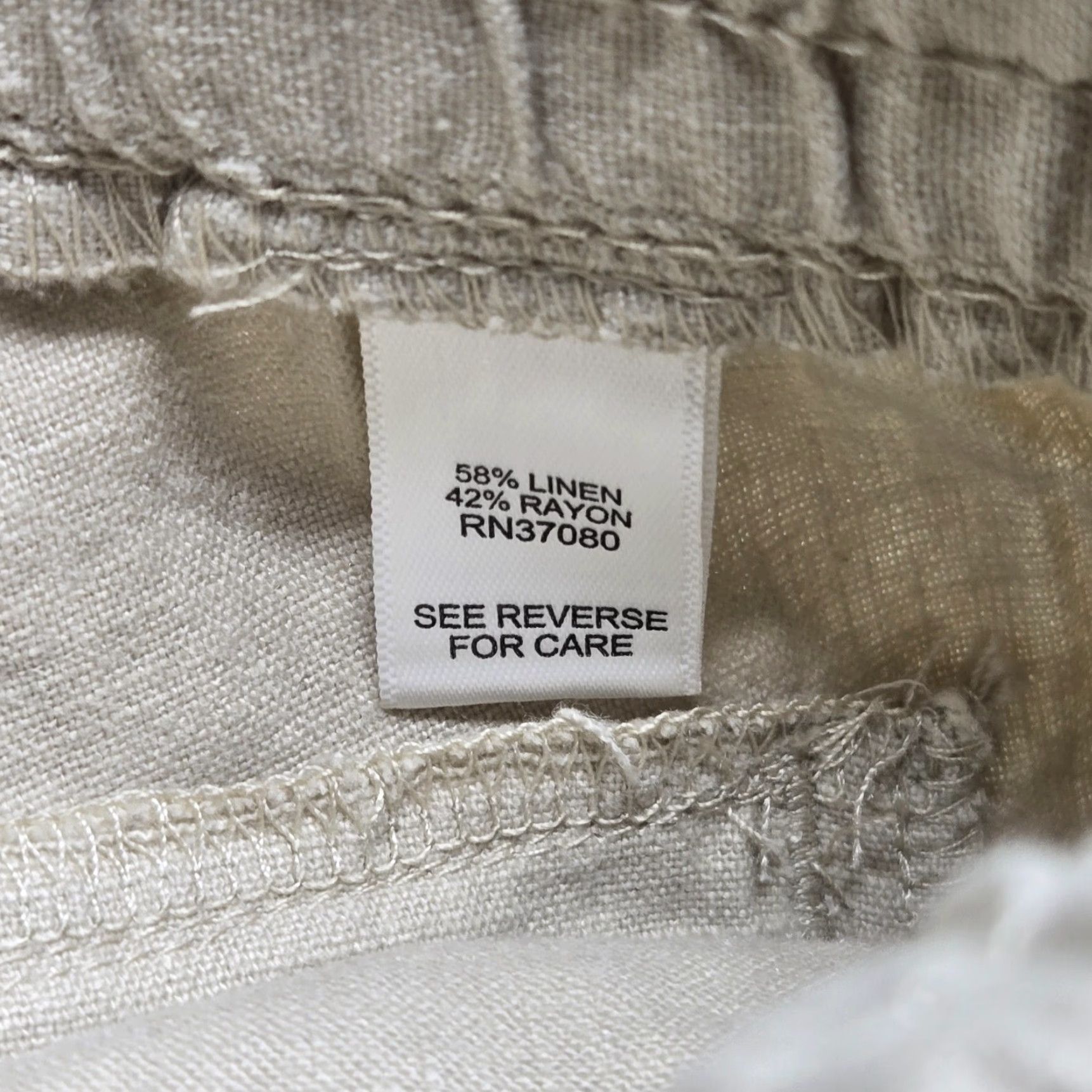 Vintage EST 1946 Shorts Tan Beige Linen Blend Seaside Pockets Adult Women's M Medium Beige Est 1946 Linen Blend Pockets Shorts Women M Size 32" / US 10 / IT 46 - 3 Thumbnail
