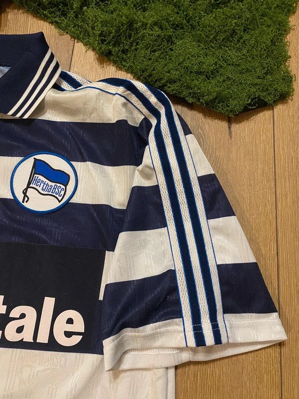 Adidas Hertha BSC 1997-98 Home Shirt XL Adidas Vintage Size US XL / EU 56 / 4 - 8 Thumbnail