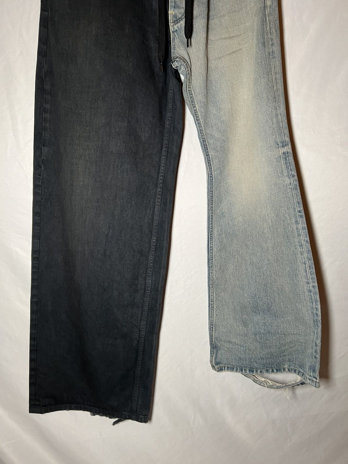 Balenciaga Balenciaga FW24 Blue Fifty Fifty Jeans Size US 30 / EU 46 - 3 Thumbnail