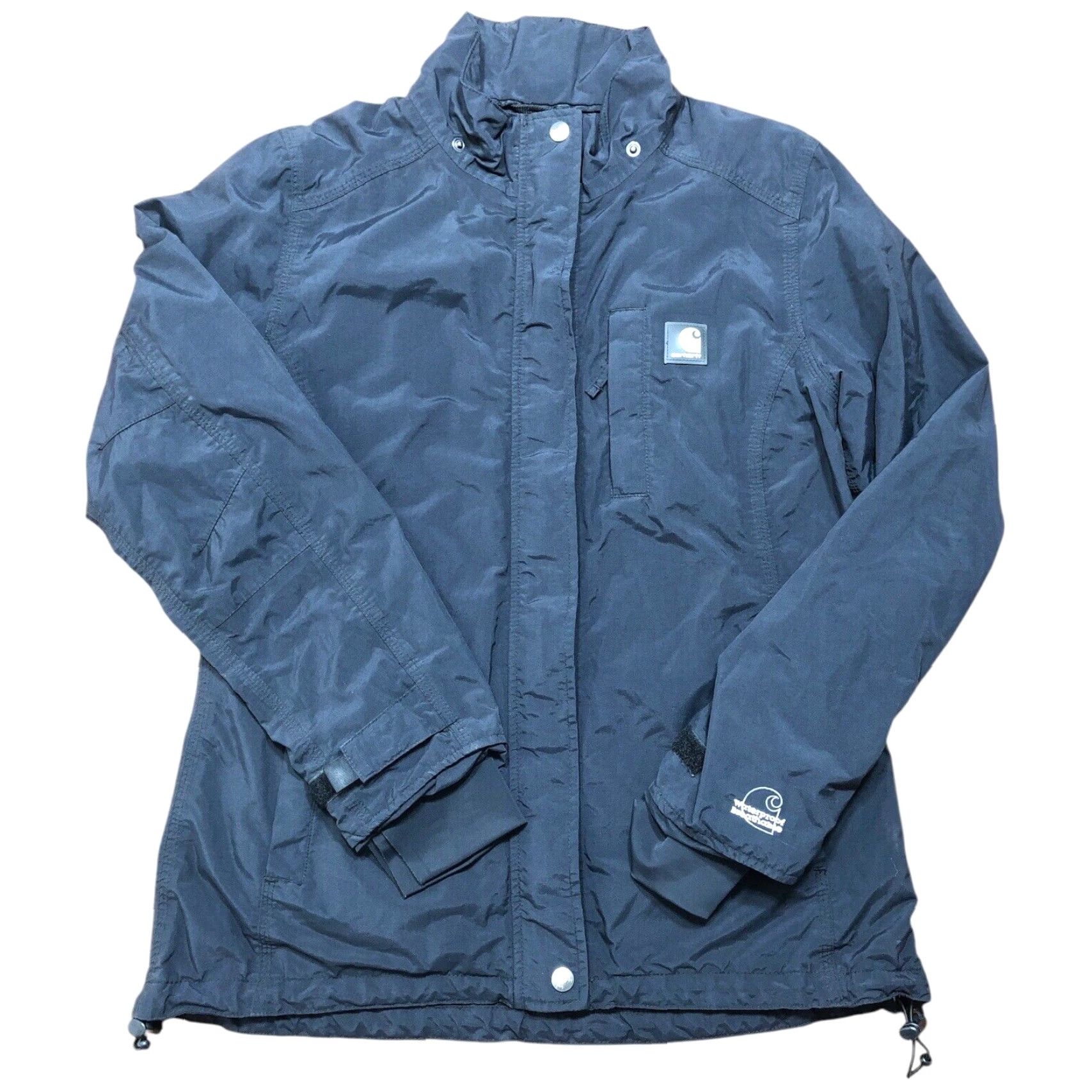 Carhartt Carhartt Windbreaker Jacket Nylon Waterproof Breathable Womens Small Black Size S / US 4 / IT 40 - 2 Thumbnail