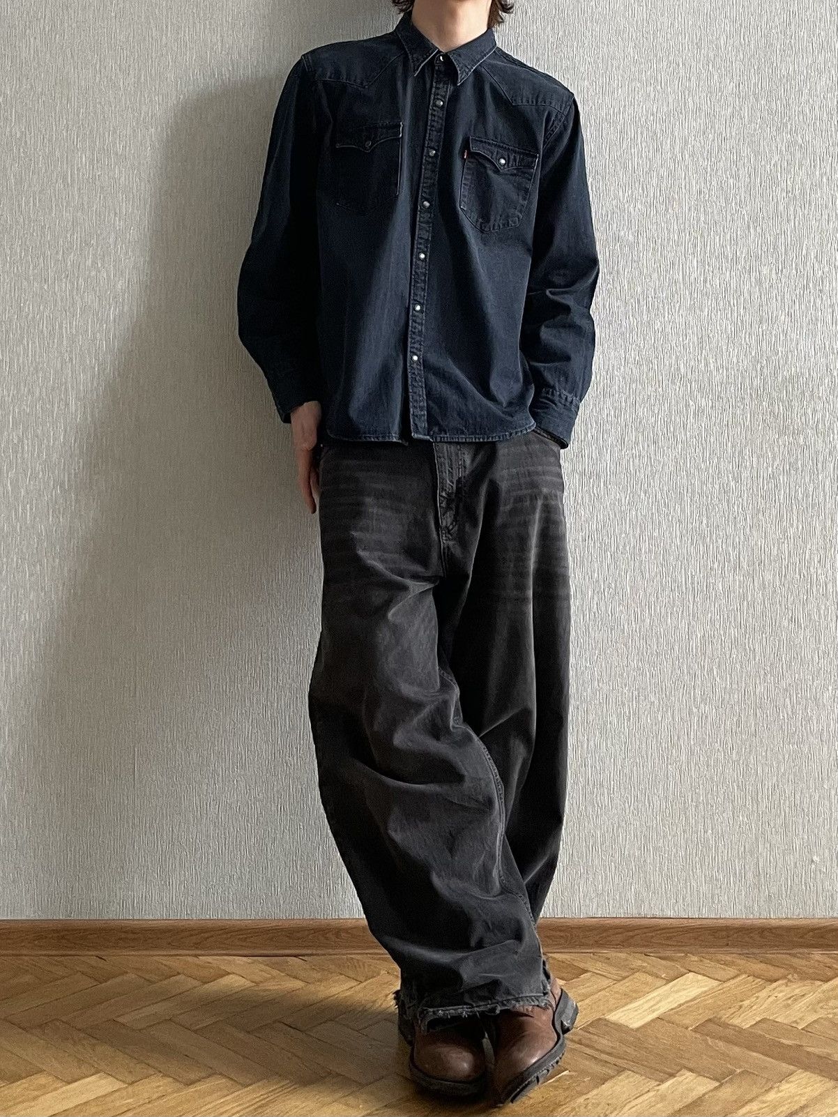 Levi's Levi’s: A Blue Denim Shirt Size US XXL / EU 58 / 5 - 15 Thumbnail