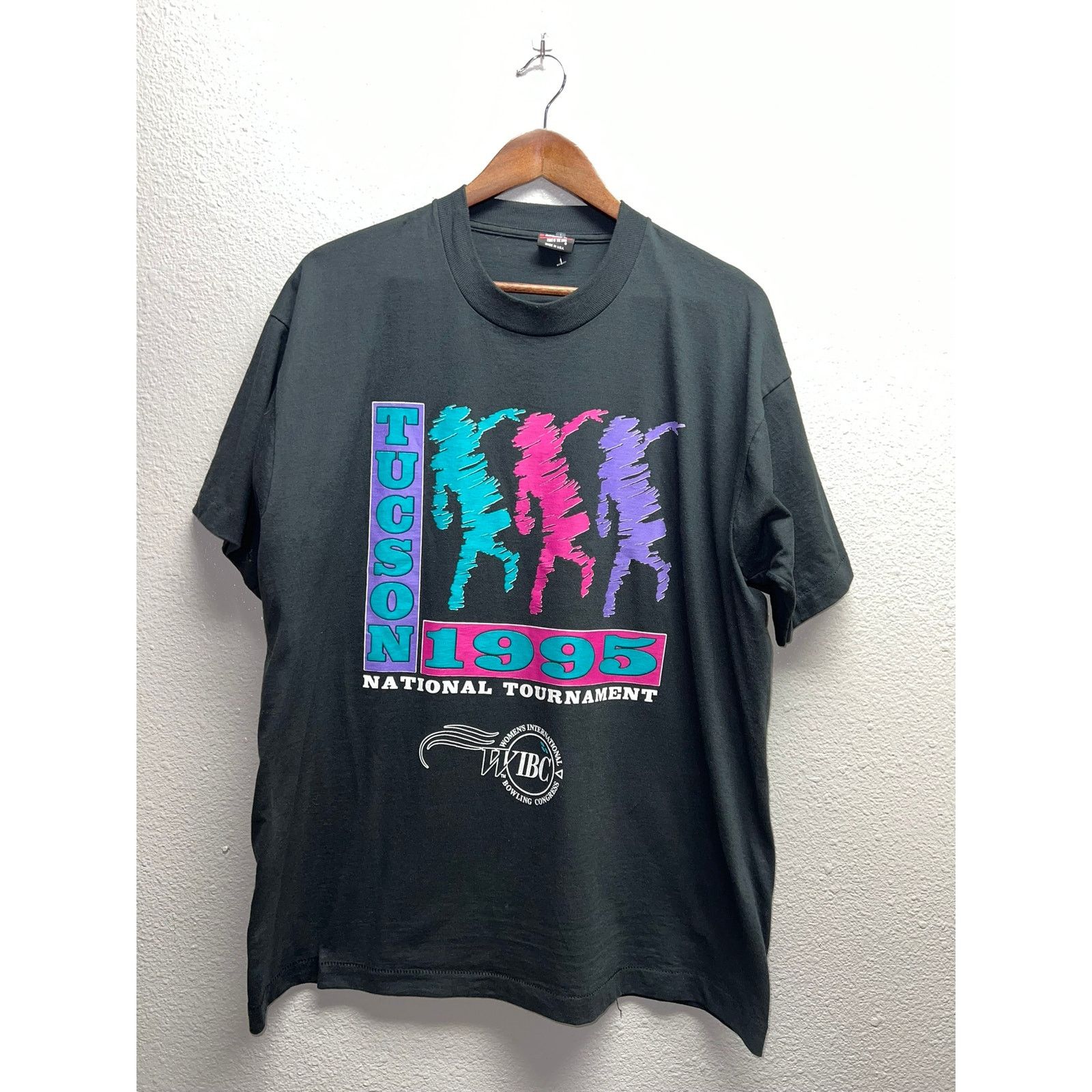Fruit Of The Loom Vintage Bowling Graphic Shirt Womens Congress Bowl 90s XL Size US XL / EU 56 / 4 - 1 Thumbnail