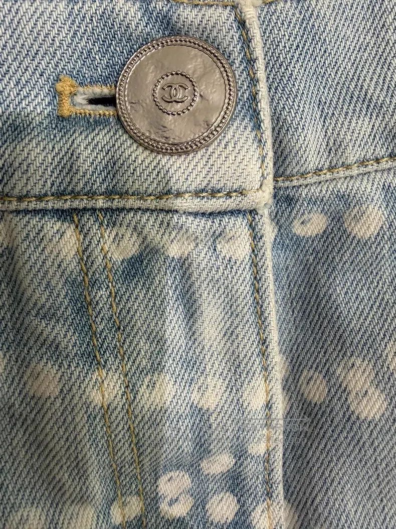 Chanel Chanel Light blue straight jeans Size 42" / US 20 - 3 Thumbnail