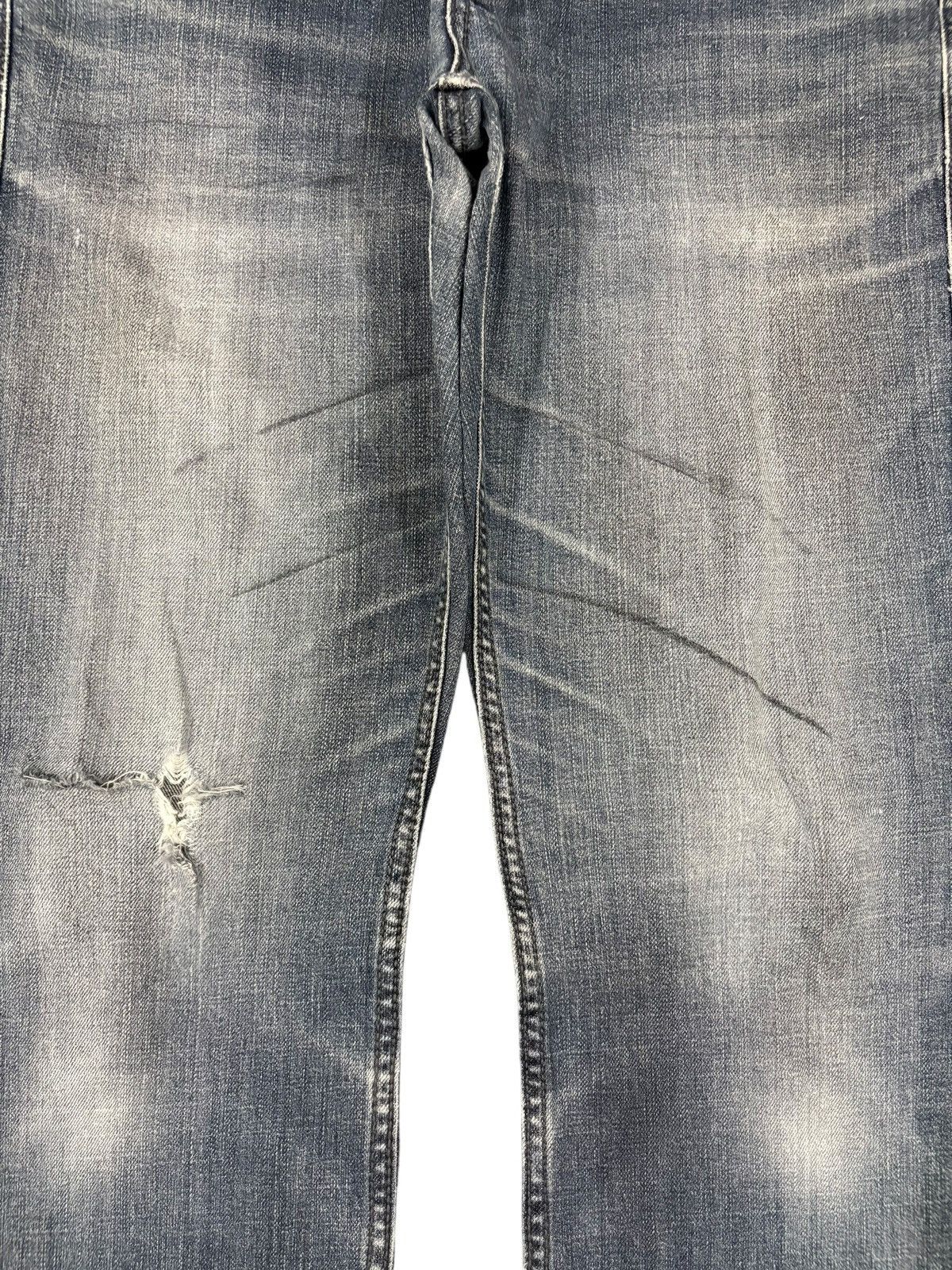 Morgan Homme Vintage Morgan Homme Distressed Bootcut Jeans Size US 33 - 5 Thumbnail