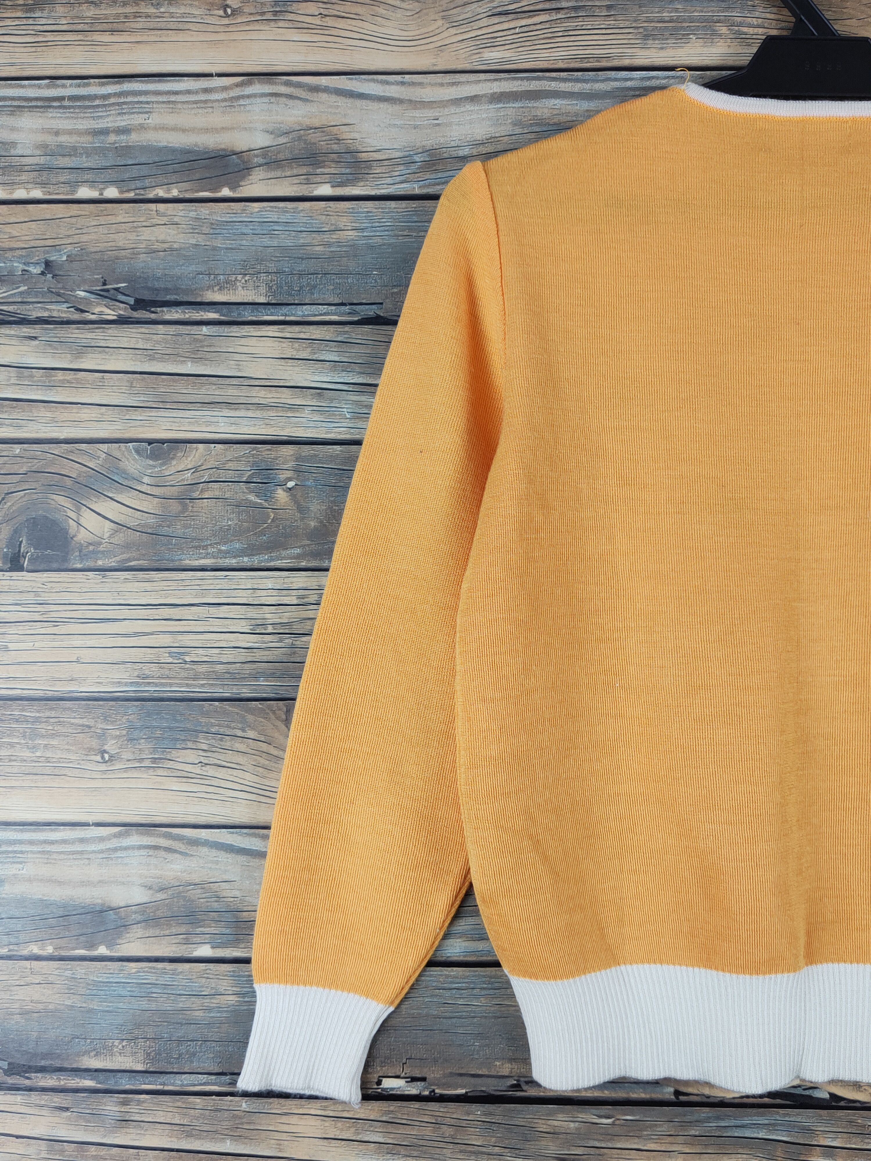 Homespun Knitwear × Japanese Brand × Vintage ElParis vintage Yellow Knitwear Sweatshirts #W1247 Size S / US 4 / IT 40 - 9 Thumbnail