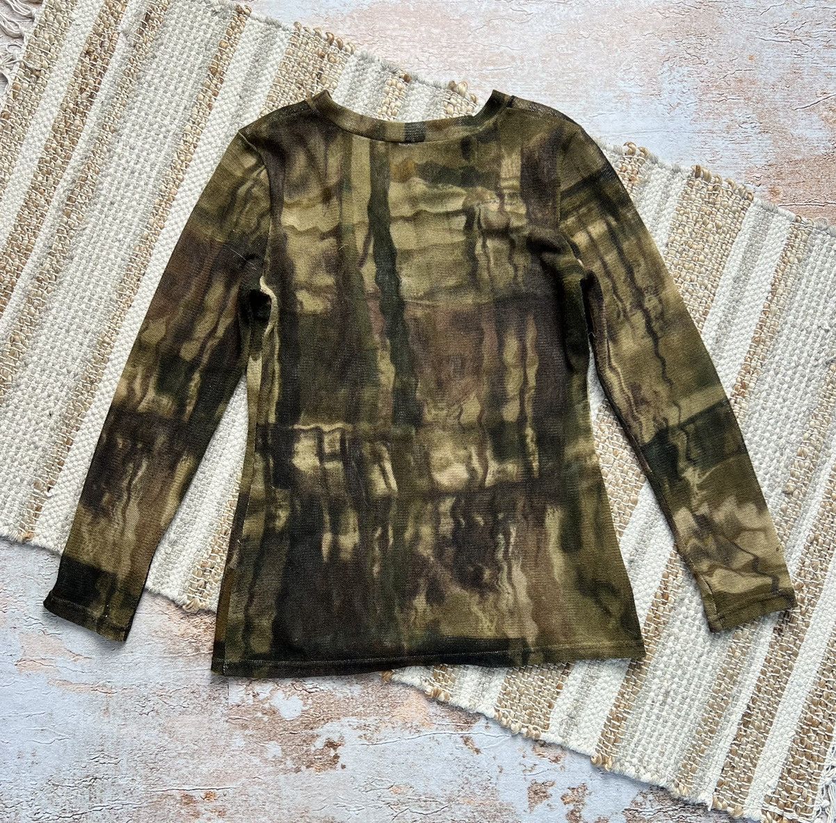 20471120 × Japanese Brand Vintage abstract mesh long sleeve Size S / US 4 / IT 40 - 7 Thumbnail