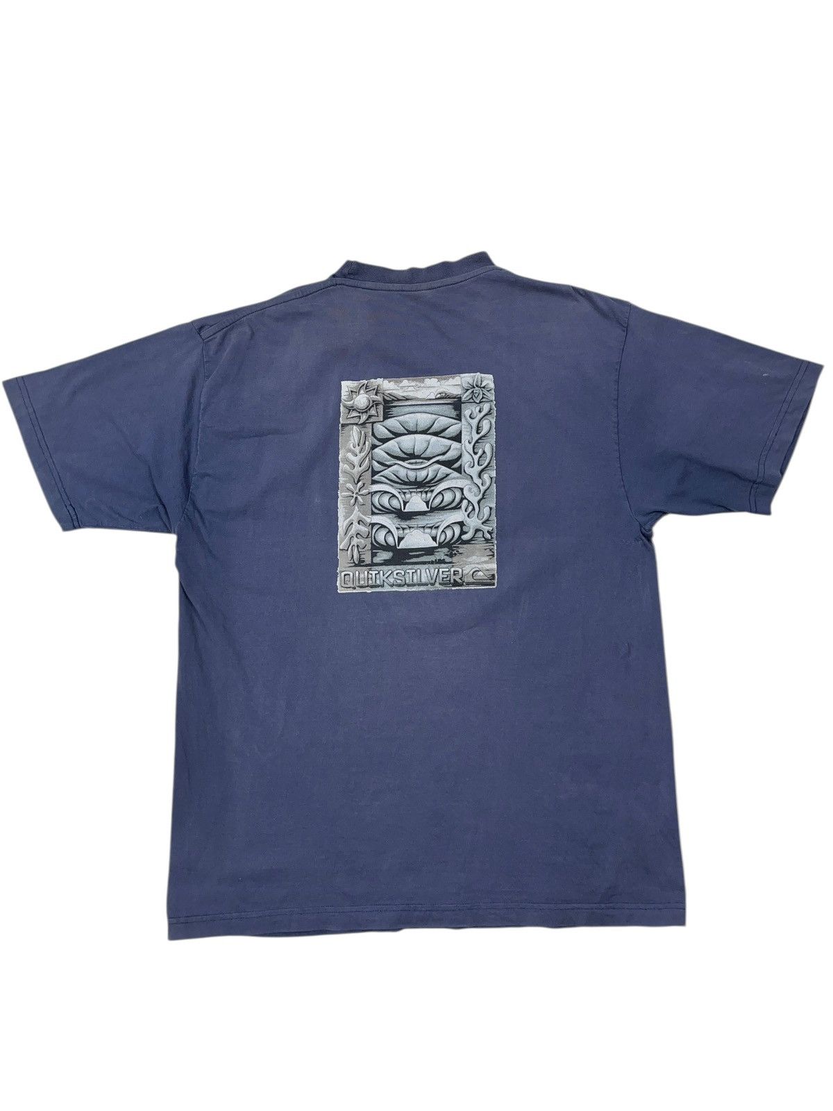 Quiksilver Vintage 90s Quiksilver Big Logo Faded T-shirt Surfing Size US L / EU 52-54 / 3 - 1 Thumbnail