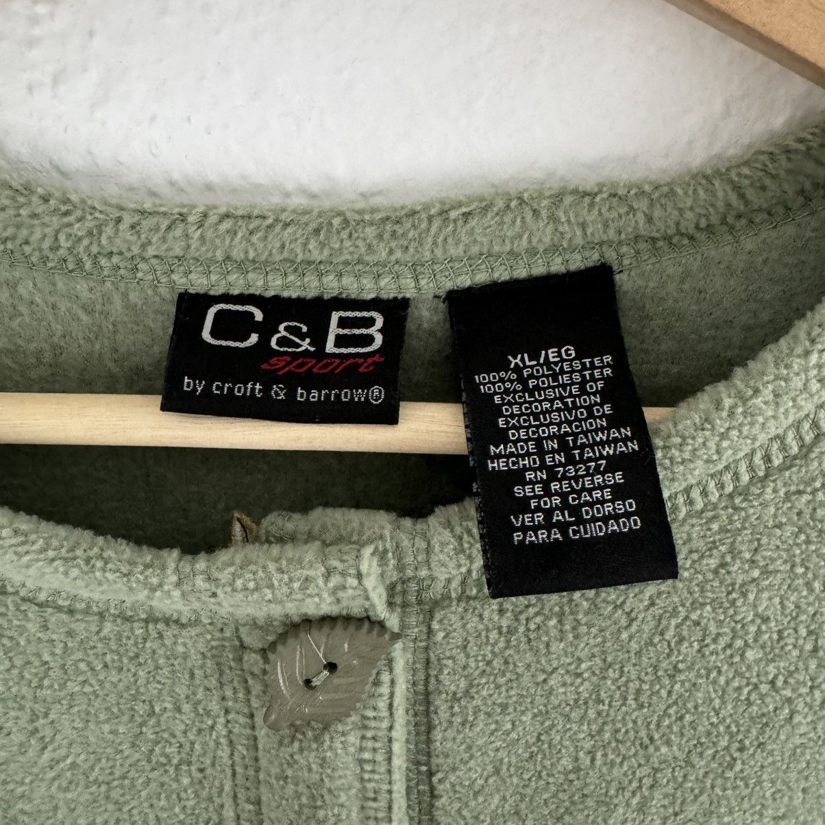 Croft & Barrow CROFT & BARROW Vintage Green Grandma Fall Fleece Cardigan Size XL / US 12-14 / IT 48-50 - 8 Thumbnail