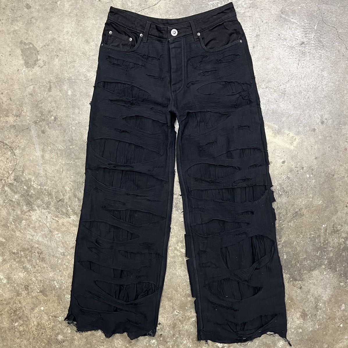 Paradoxe Paris Paradoxe Paris Reaper Baggy Black Denim | Grailed