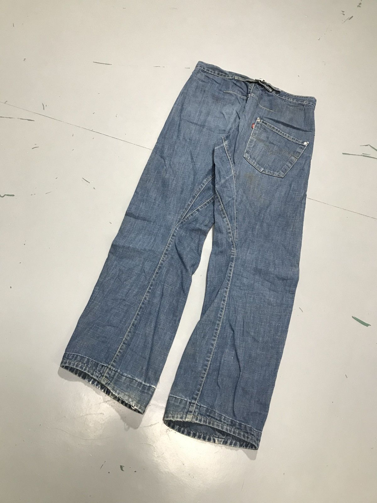 Levi's Vintage Levi’s engineer jeans buckle belt denim Size US 32 / EU 48 - 9 Thumbnail
