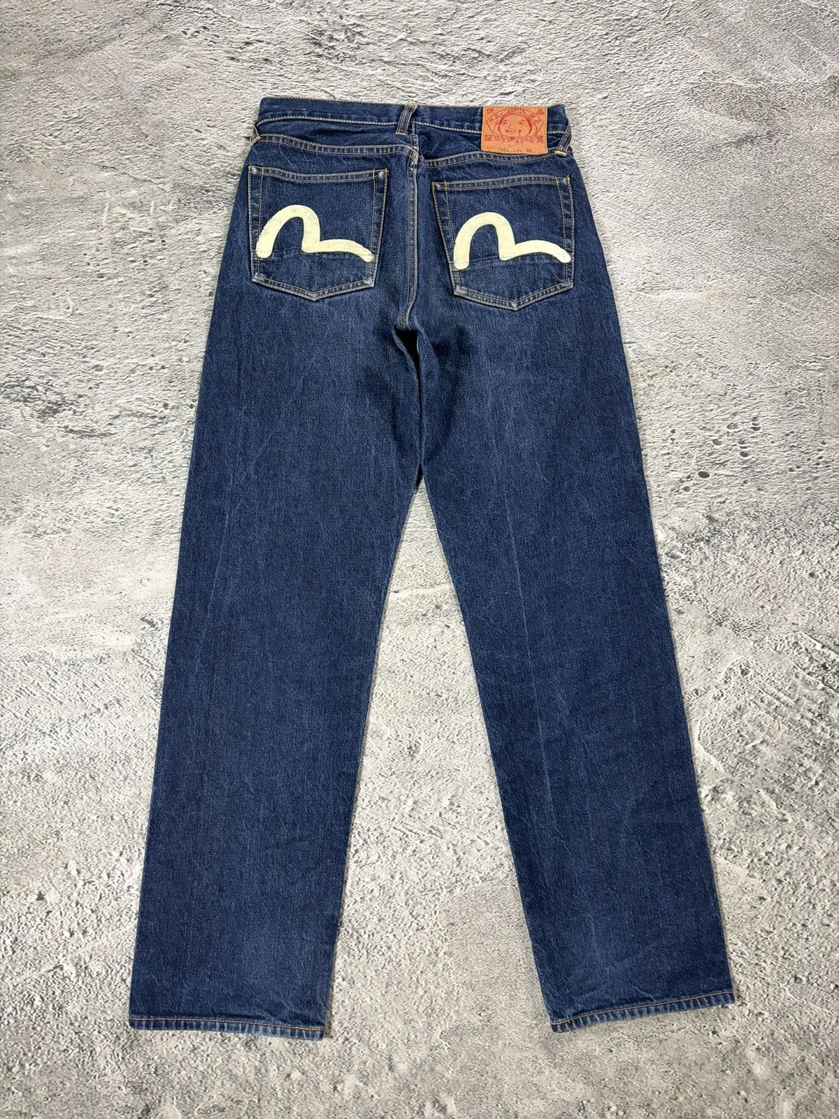 Evisu Evisu jeans vintage handpainted seagull logo selvedge white Size US 30 / EU 46 - 1 Thumbnail
