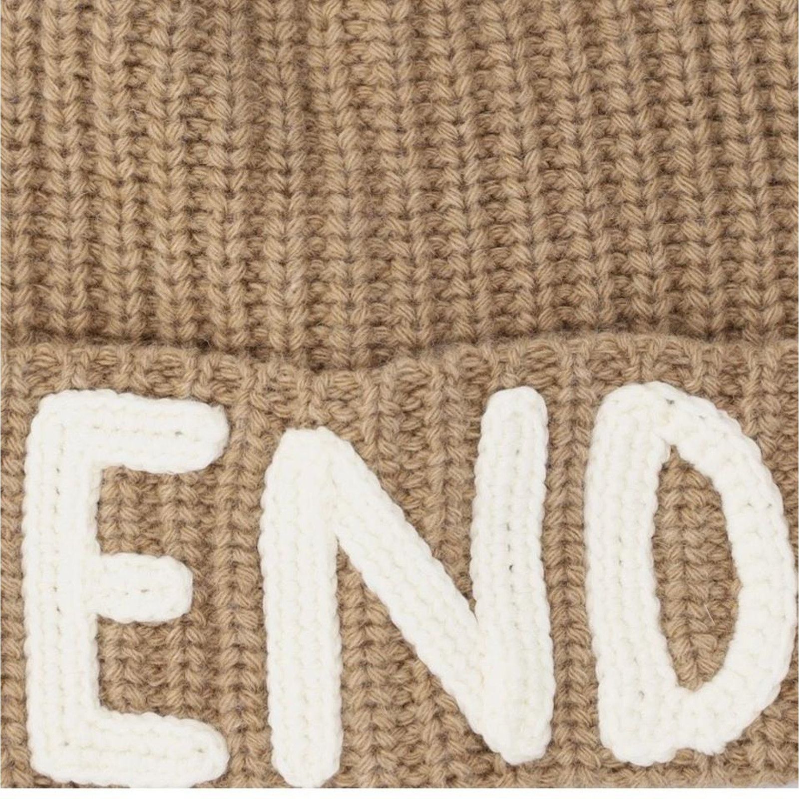 Fendi logo appliqued knit beanie Size ONE SIZE - 3 Thumbnail