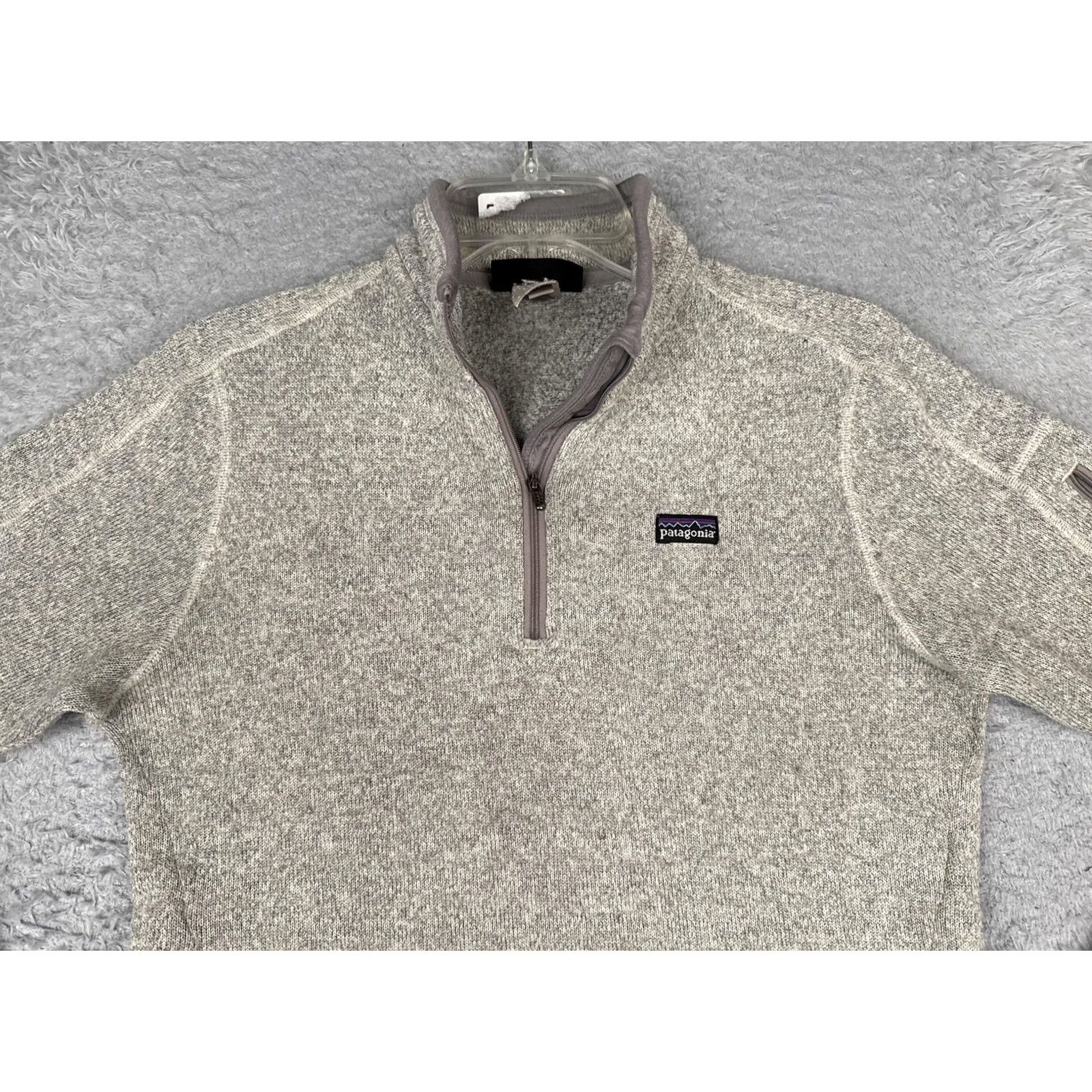Patagonia Patagonia Sweater Womens Small Gray Fleece Pullover 1/4 Zip Raglan Sleeve Mock Neck Pullover Casual Winter Outdoor Logo Pocket Size S / US 4 / IT 40 - 5 Thumbnail