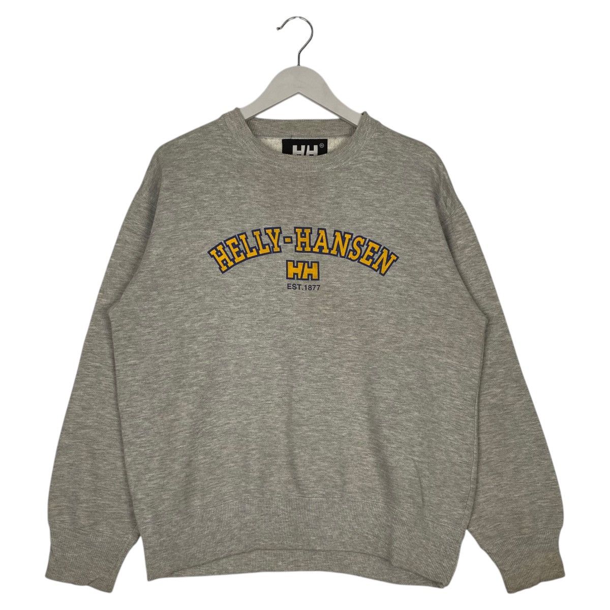 Helly Hansen Vintage Helly Hansen Printed Crewneck Sweatshirt Gray Size M / US 6-8 / IT 42-44 - 1 Thumbnail