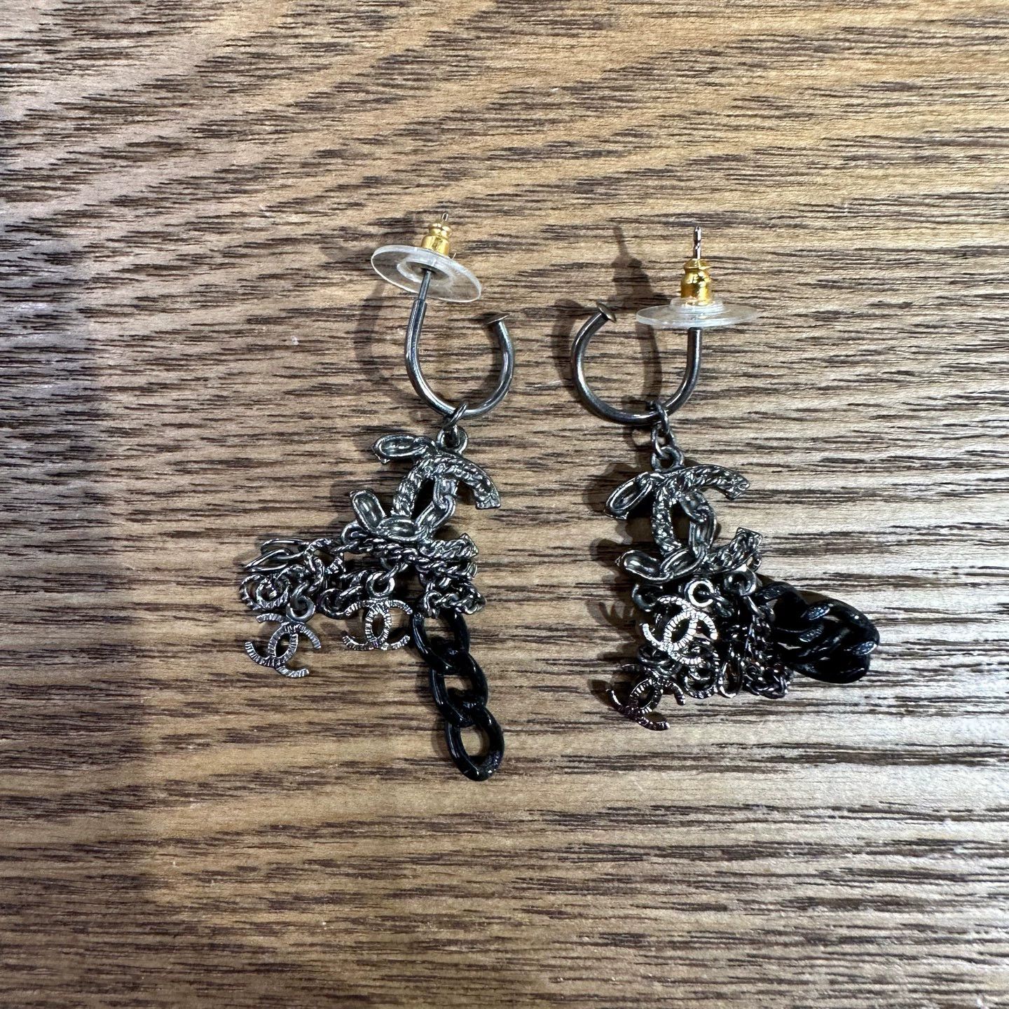 Chanel CHANEL mar488 Logo Chain Earrings Size ONE SIZE - 1 Thumbnail