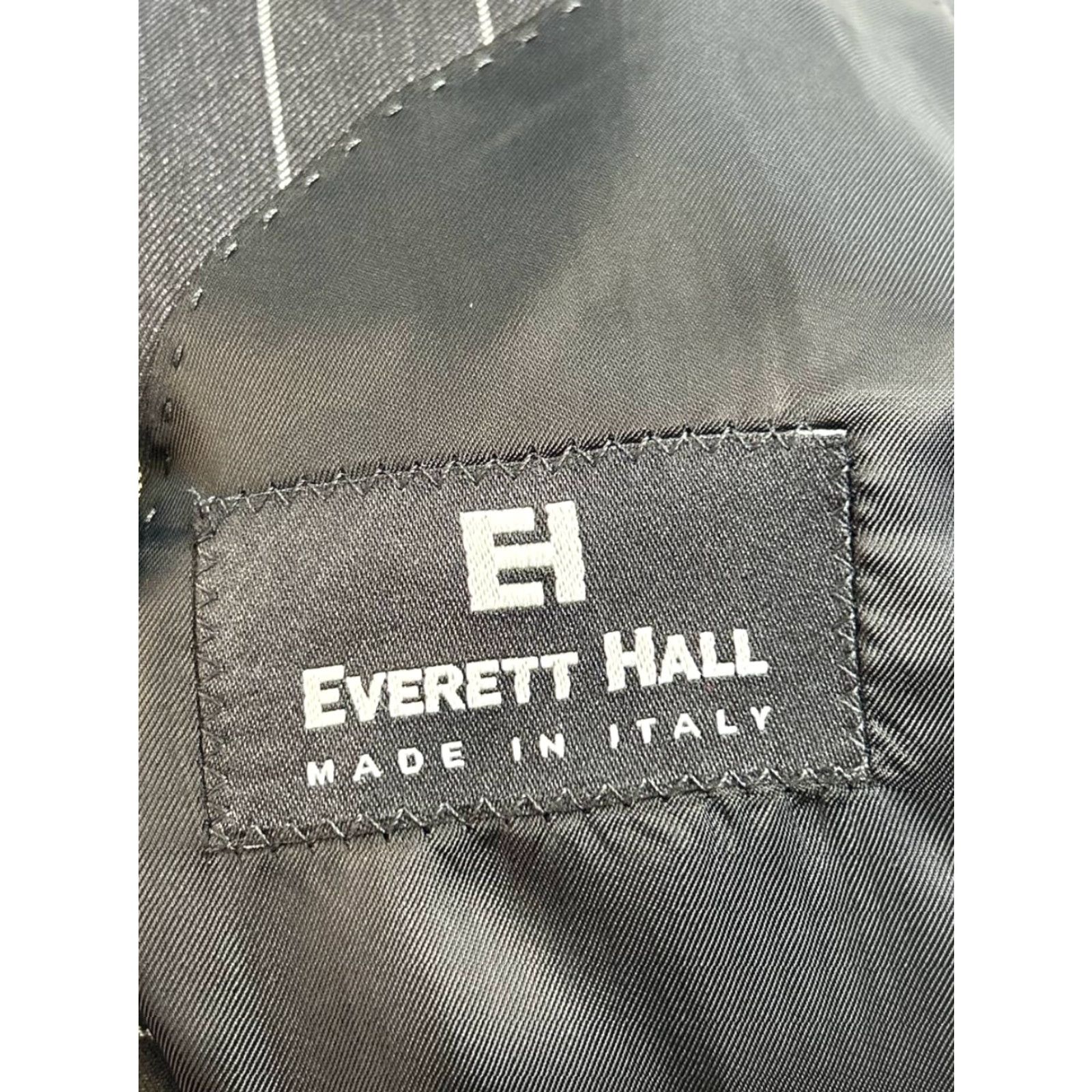 Vintage Everett Hall Suit Mens 46 L Black White Wool Size 46R - 5 Thumbnail