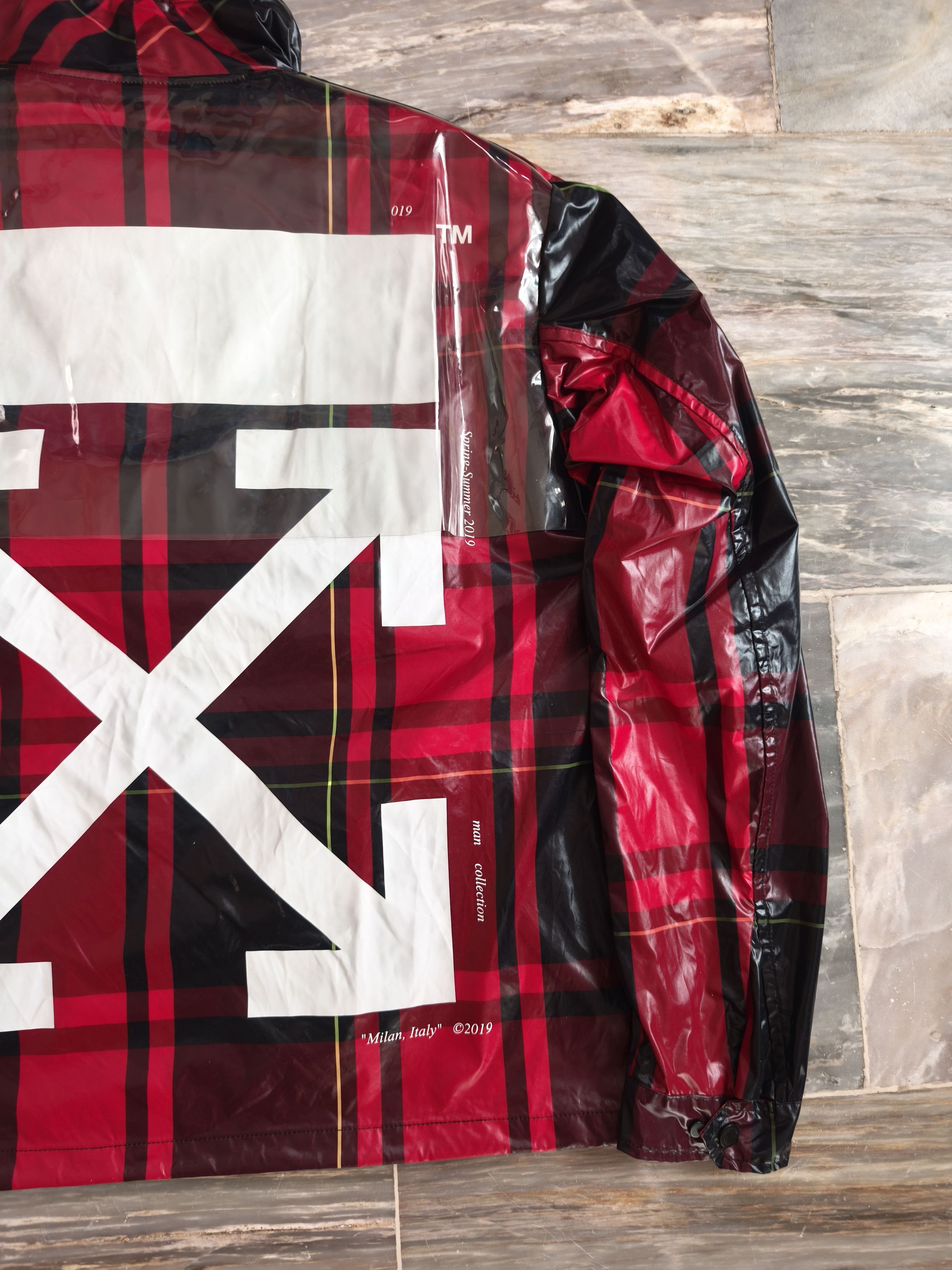 Off-White Off-White Red Checked Anorak Jacket - 19ss Size US M / EU 48-50 / 2 - 12 Thumbnail