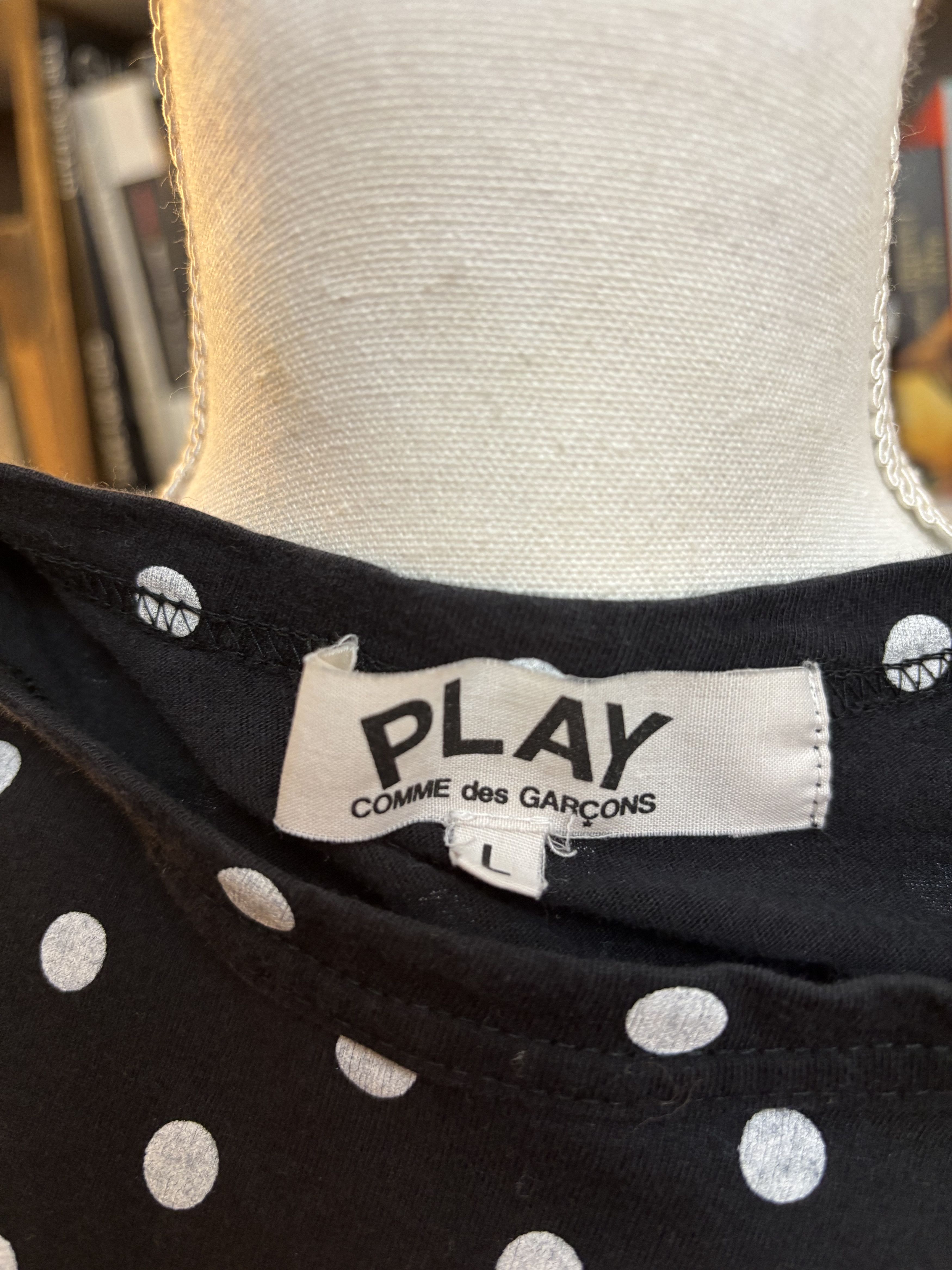 Comme des Garcons PLAY Comme Des Garcons Play Polka Dot Long Sleeve Size L / US 10 / IT 46 - 4 Thumbnail