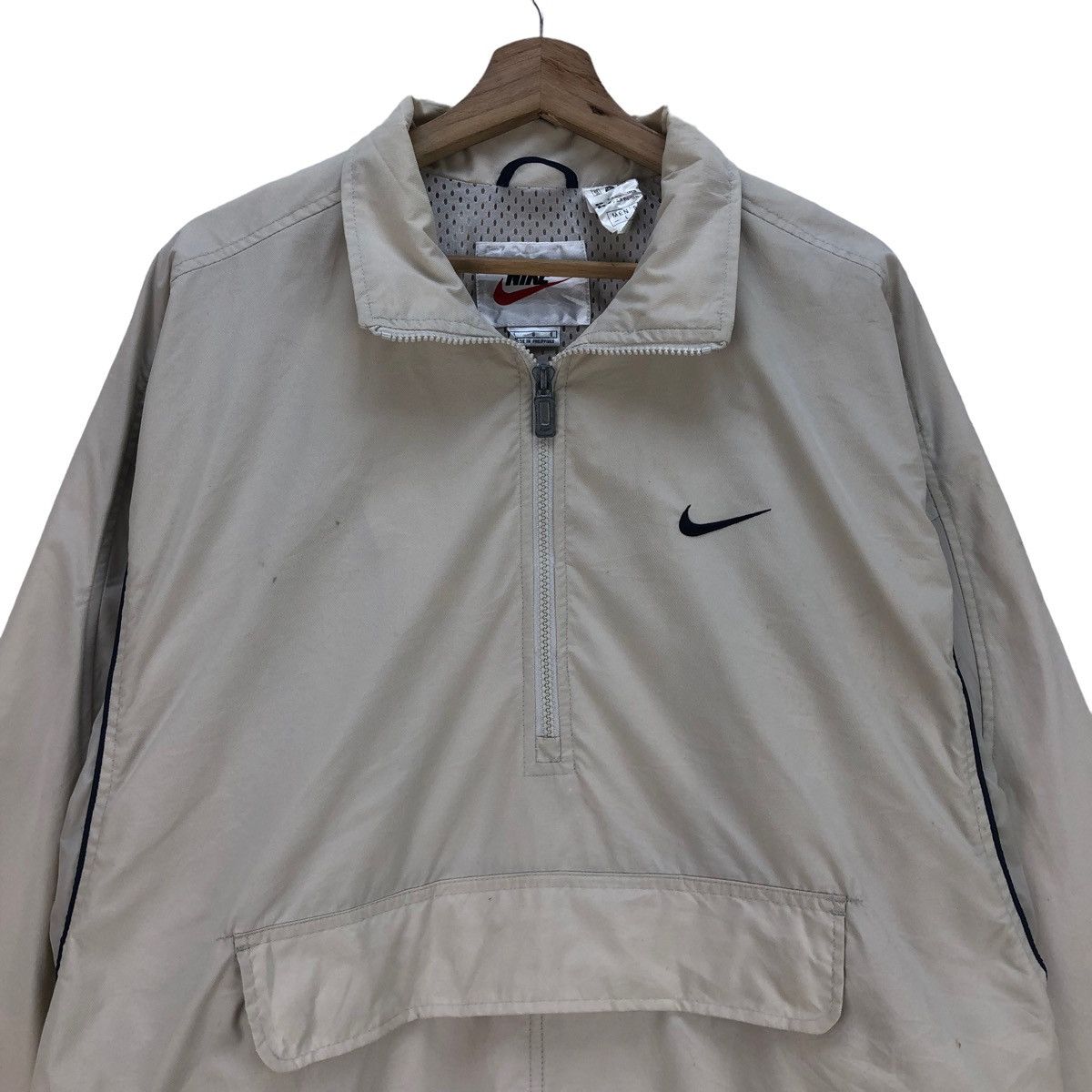 Nike 🔥Vintage Nike Anorak Center Logo Hooded Size US L / EU 52-54 / 3 - 3 Thumbnail
