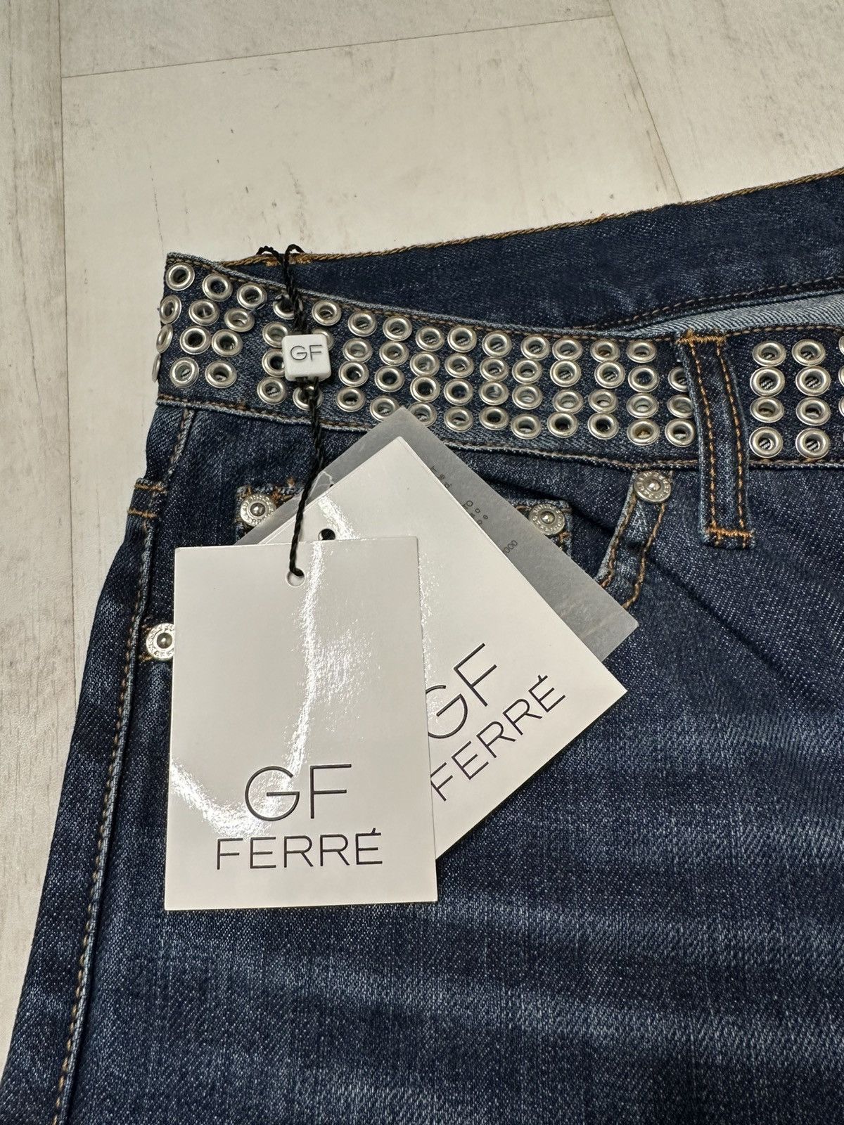 Gianfranco Ferre Gianfranco Ferre studded jeans y2k Size US 33 - 4 Thumbnail