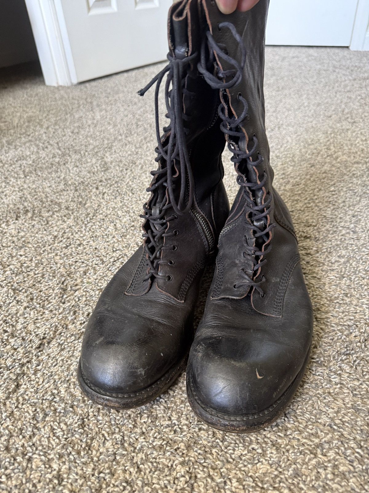 Julius × SIVA Julius X Siva Spiral Zip Boots | Grailed