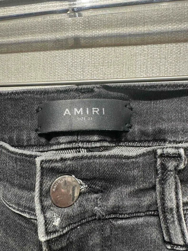 Amiri Amiri Size 31 Gray denim jeans with holes and spots on the Size US 31 - 5 Thumbnail