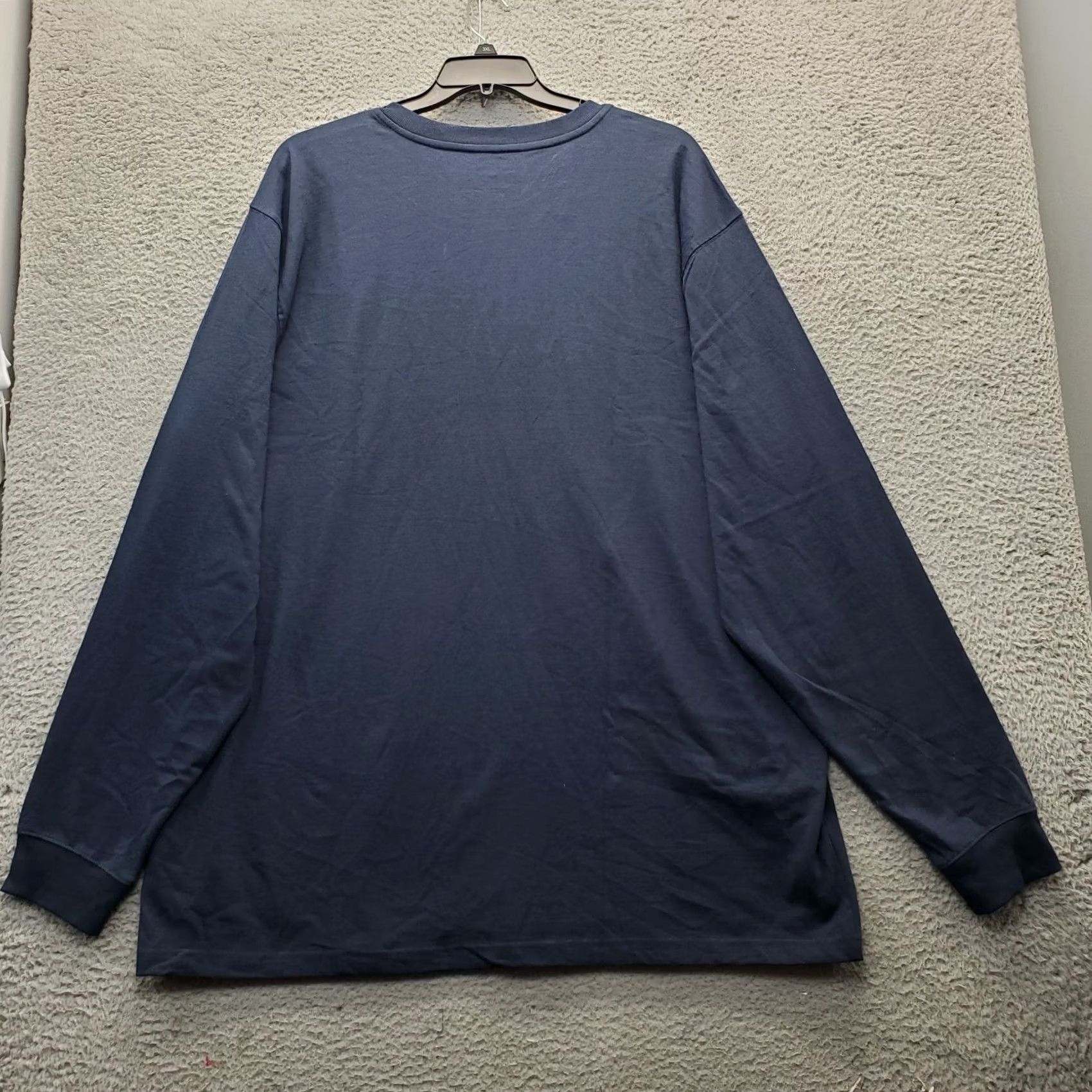 Carhartt Carhartt Men Navy 2XL Henley Long Sleeve Shirt Shirt Mens Size 2XL Navy Henley Button Pockets Size US XXL / EU 58 / 5 - 2 Thumbnail