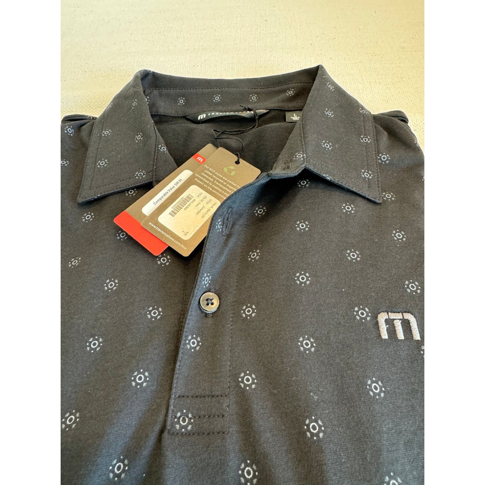 TravisMathew Travis Mathew Polo - Men’s (L) Black Size US L / EU 52-54 / 3 - 3 Thumbnail