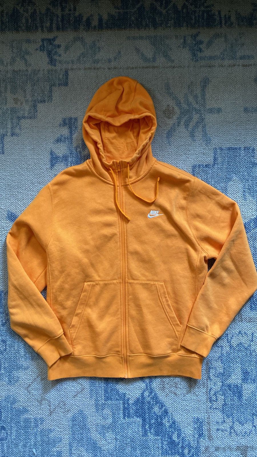 Nike Nike Fleece Zip Up Hoodie In Mango Sz Medium Size US M / EU 48-50 / 2 - 1 Thumbnail