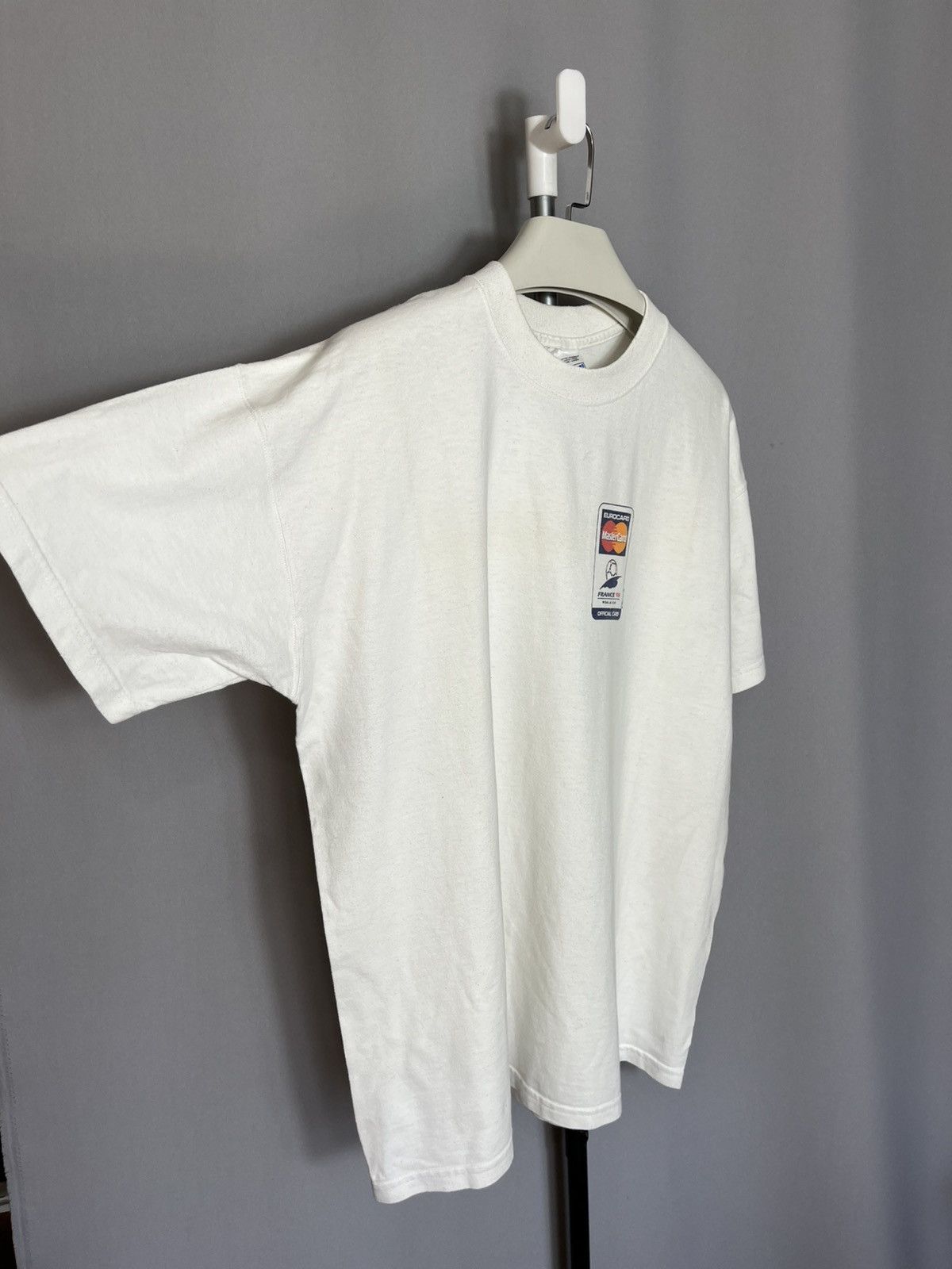 Fruit Of The Loom World Cup France 98 1994 Vintage Mester Card Football Soccer Size US XL / EU 56 / 4 - 6 Thumbnail