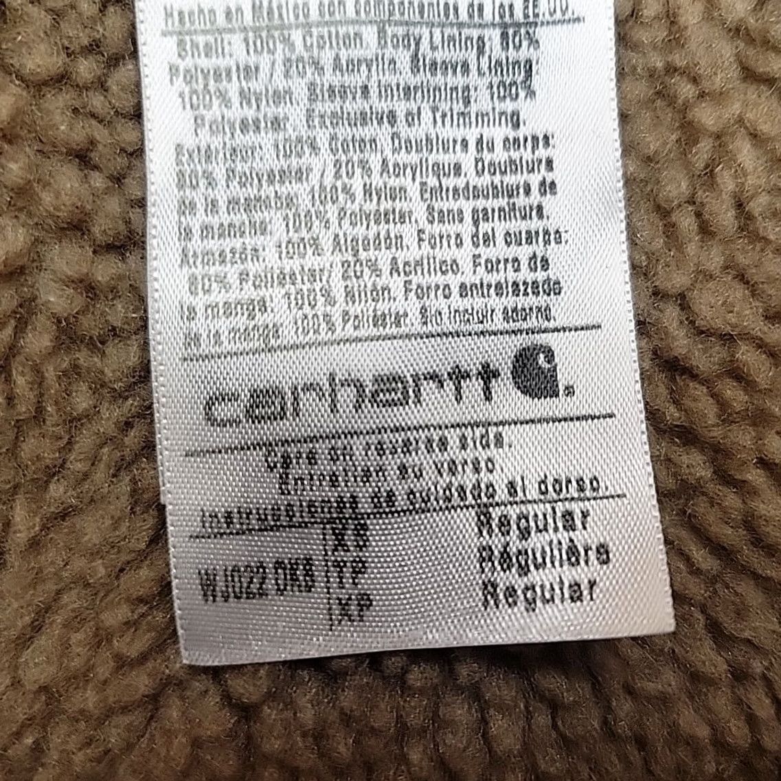 Carhartt VINTAGE Carhartt Jacket Womens XS Brown Sherpa Lined Duck Canvas Full Zip Work WJ022 DKB Size XS / US 0-2 / IT 36-38 - 5 Thumbnail