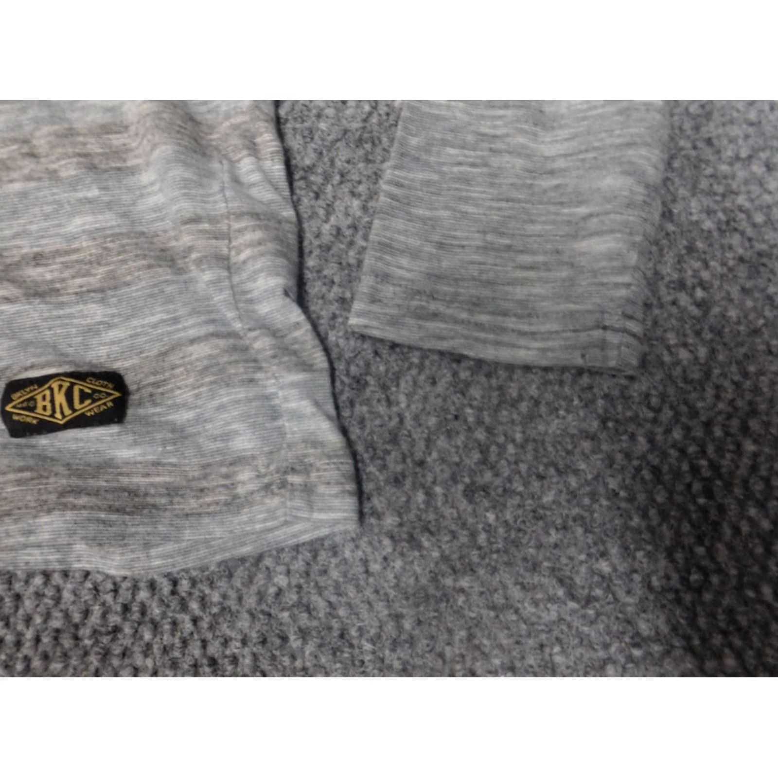 CLOT Brooklyn Cloth Mens Shirt XL Blue Long Sleeve Striped Logo Crew Neck Knit Cotton Spandex T-Shirt Regular Vintage: No, Band Theme Size US XL / EU 56 / 4 - 3 Thumbnail