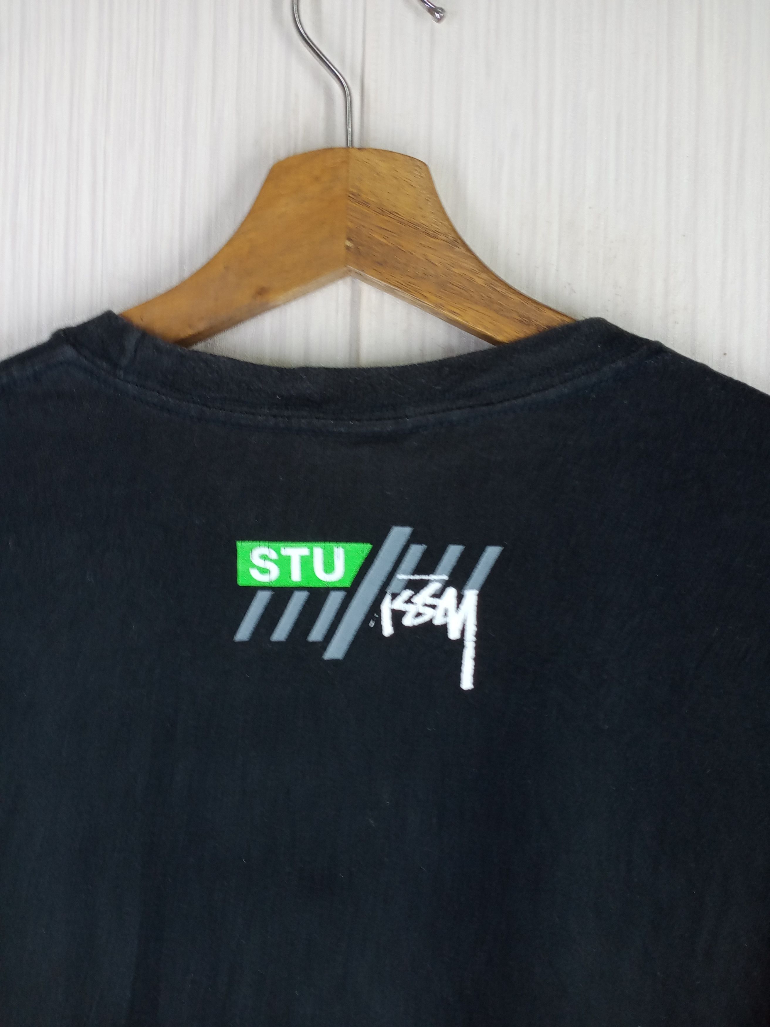 Stussy × Vintage Rare Vintage Stussy Split Logo Long Sleeve Tshirt Size US M / EU 48-50 / 2 - 13 Thumbnail