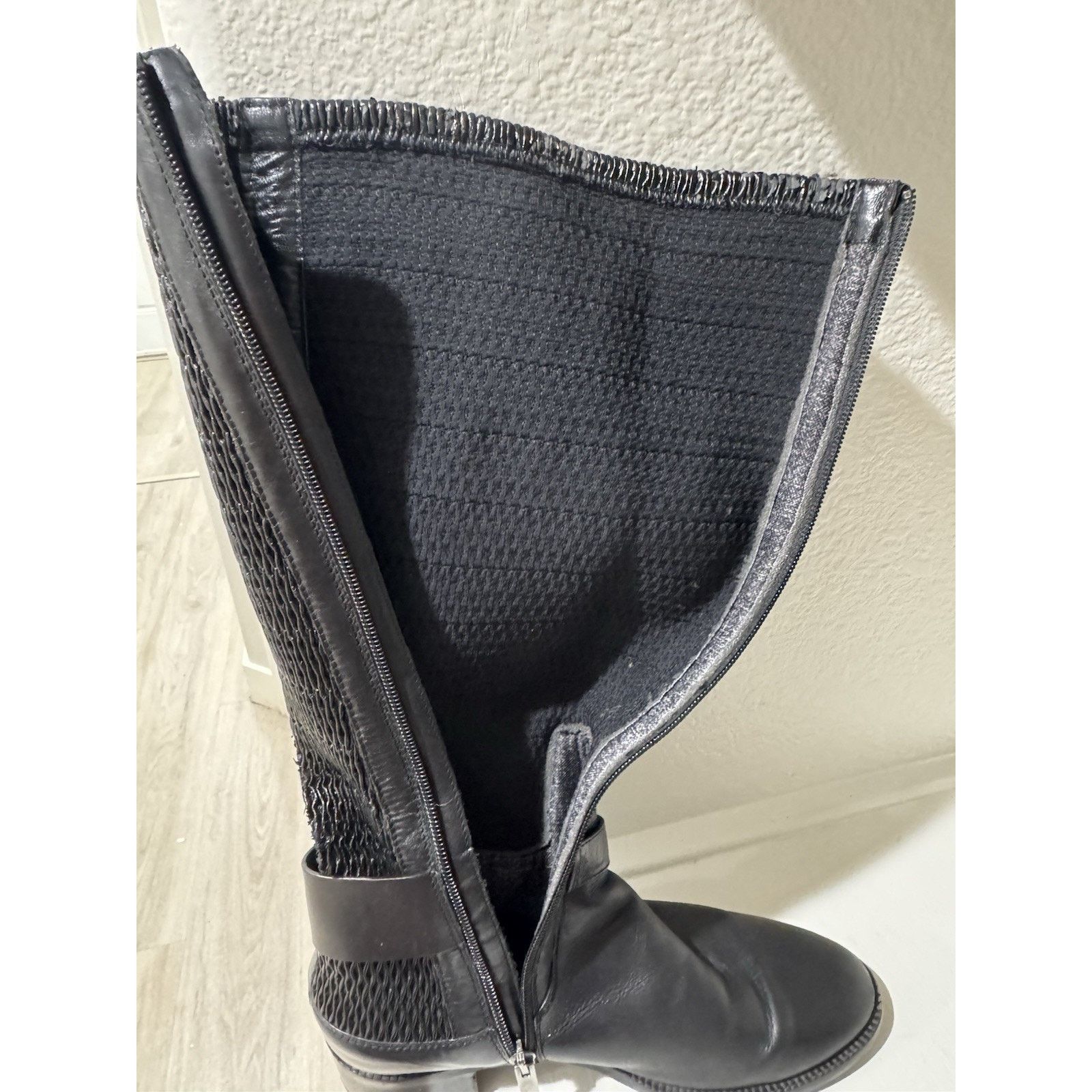 Aquatalia Aquatalia Odilia Womens Waterproof Leather Riding Boot Black Size US 7.5 / IT 37.5 - 7 Thumbnail