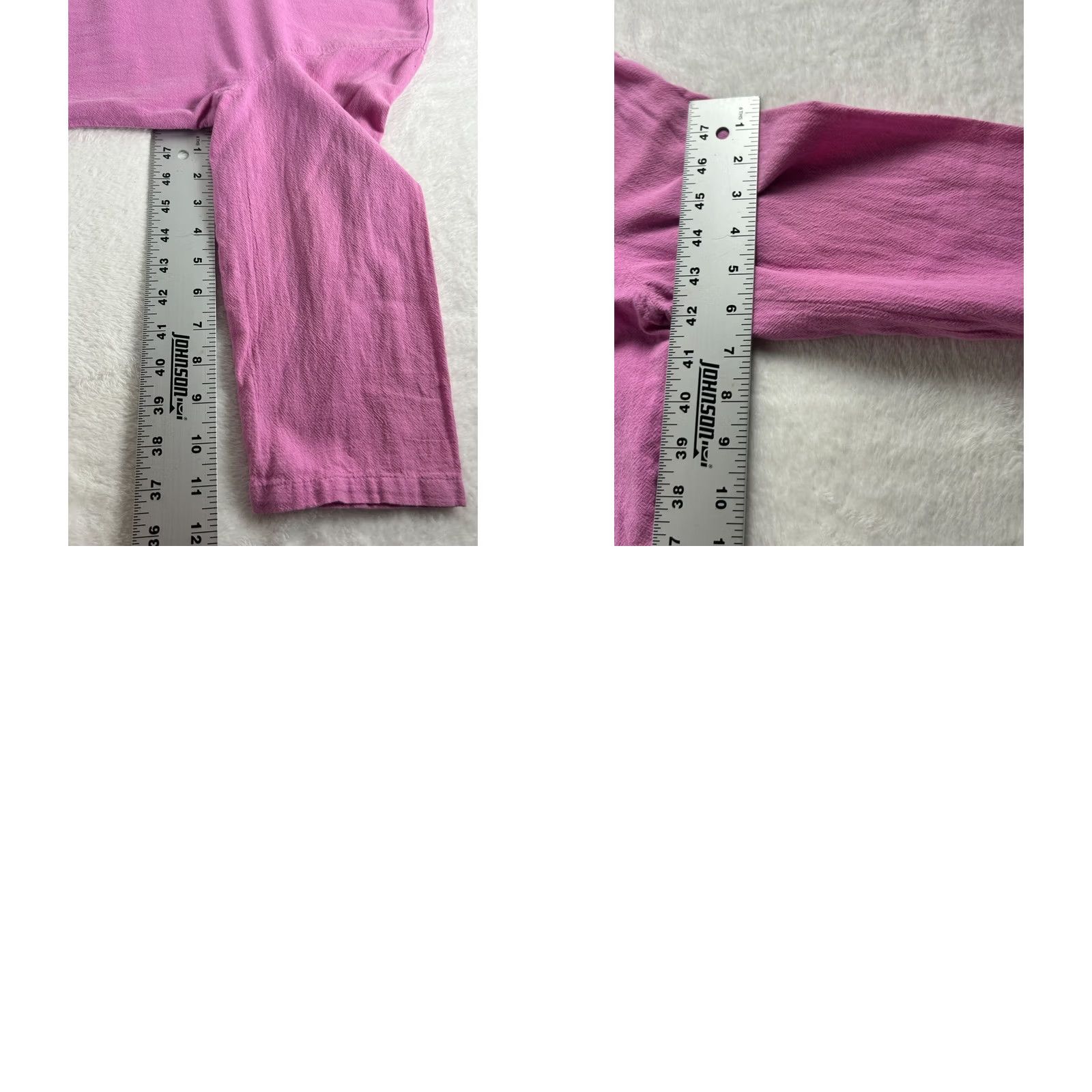 Pinko C.M.C Color Me Cotton Womens Pink V-Neck 3/4 Sleeve Lightweight Top Large USA Size L / US 10 / IT 46 - 8 Thumbnail