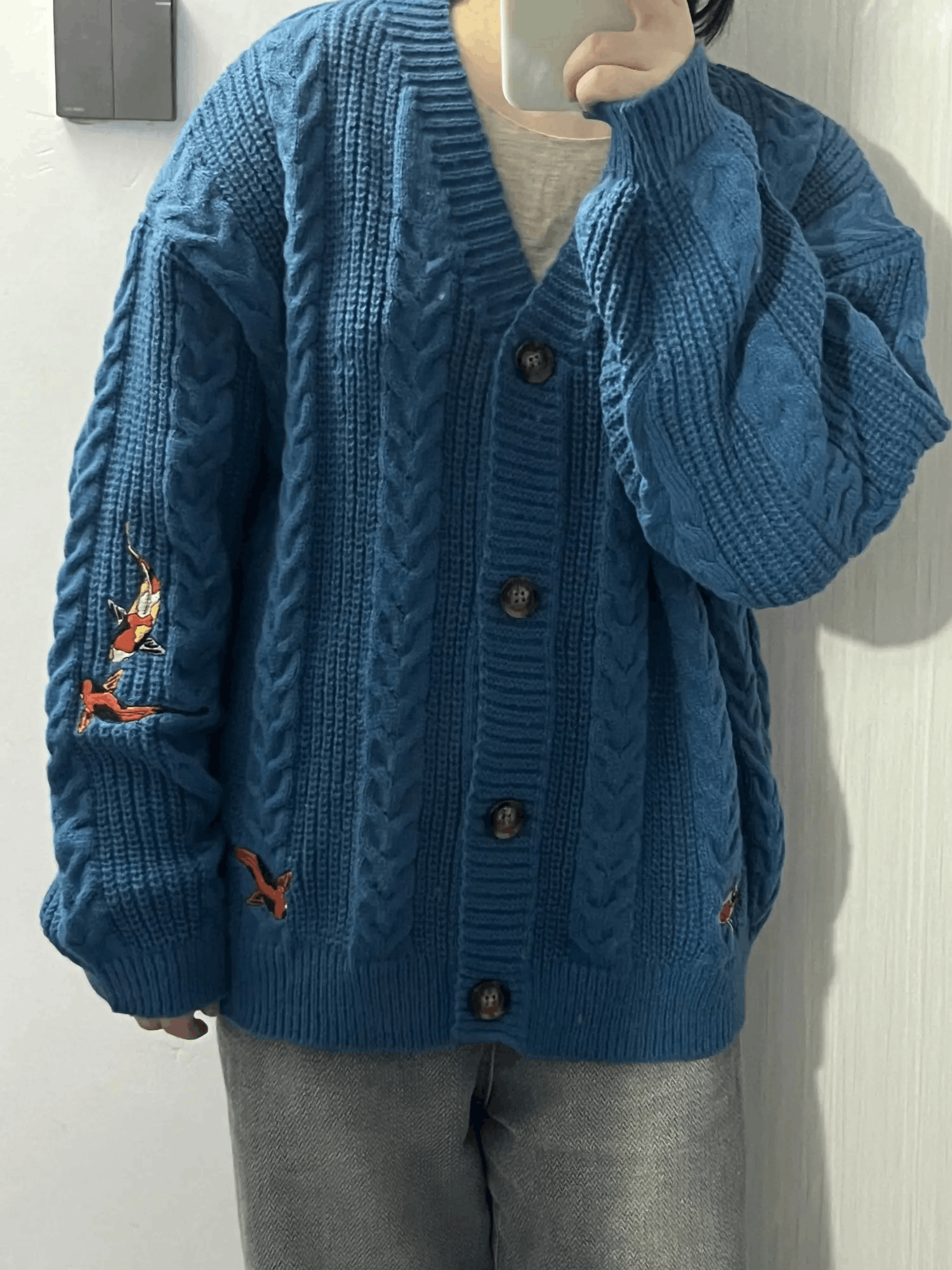 Vintage Women Cardigan Vintage Style Sweater Winter Knitted Y2k Size M / US 6-8 / IT 42-44 - 3 Thumbnail