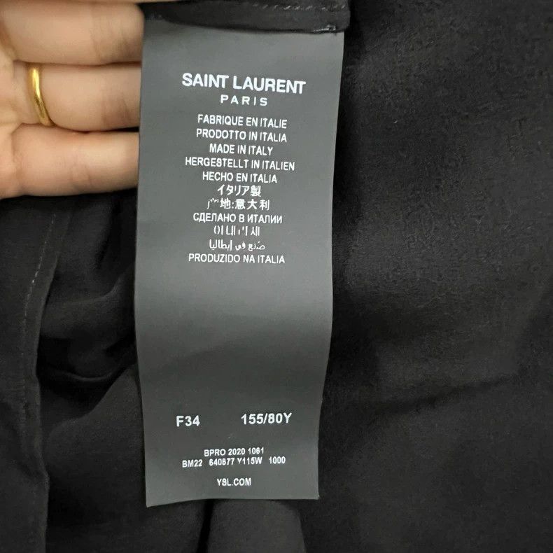 Saint Laurent Paris Saint Laurent ParisBlack Ribbon Long Sleeve Shirt 2504-Nex Size XXS / US 00 / IT 34 - 4 Thumbnail