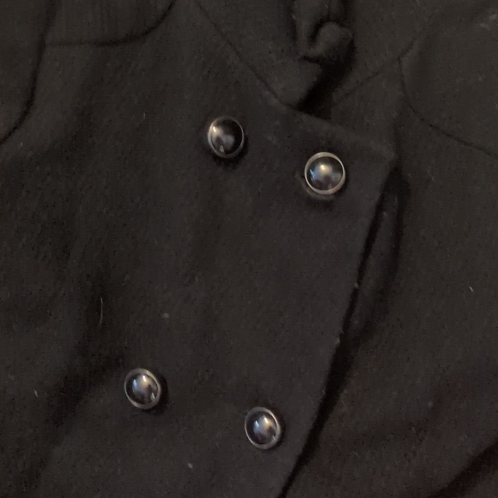 DOROTHEE SCHUMACHER Shumacher black wool blend pea coat size XS Size XS / US 0-2 / IT 36-38 - 3 Thumbnail