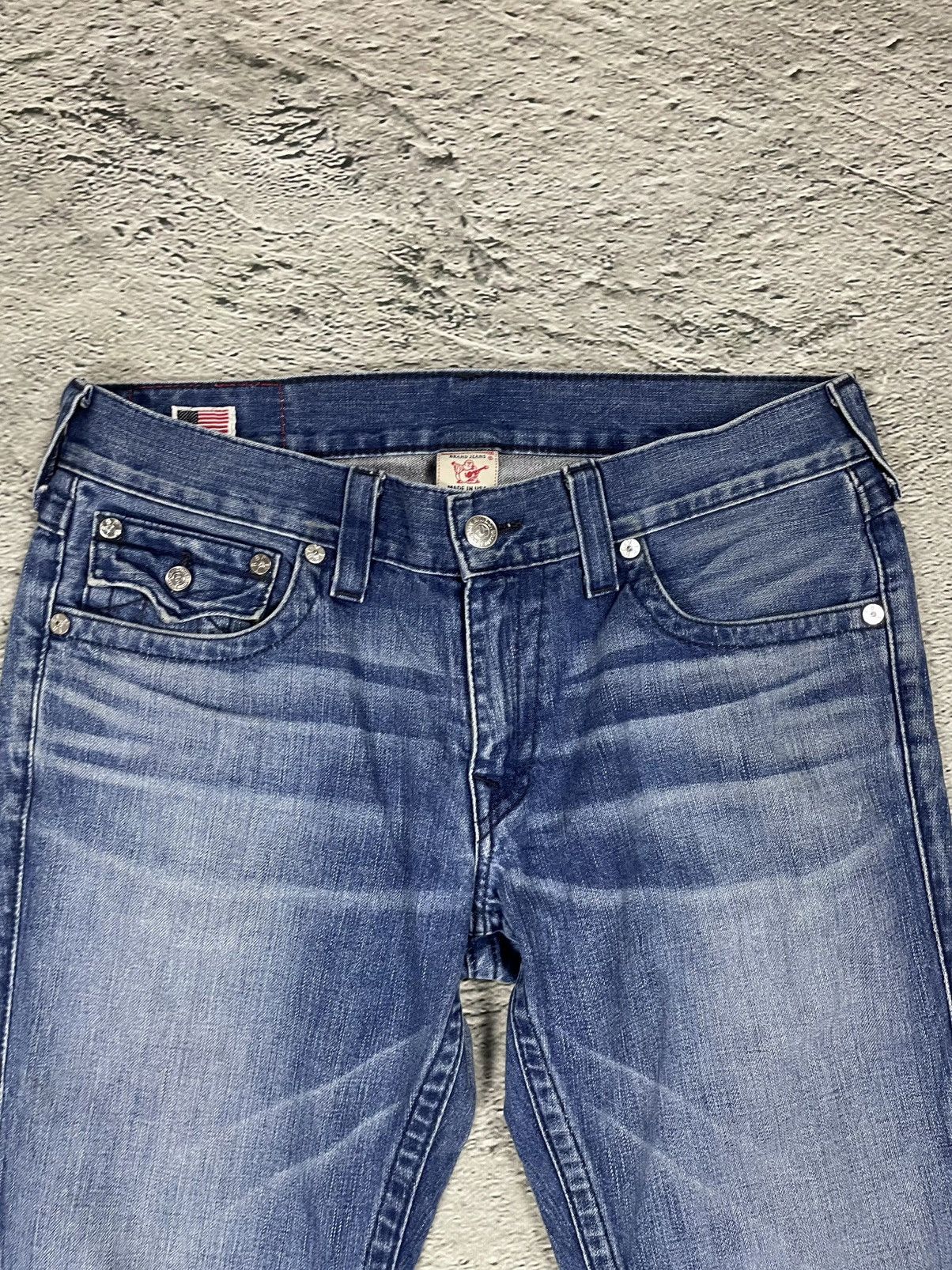 True Religion True Religion blue jeans contrast logo Y2K Ricky Size US 34 / EU 50 - 5 Thumbnail