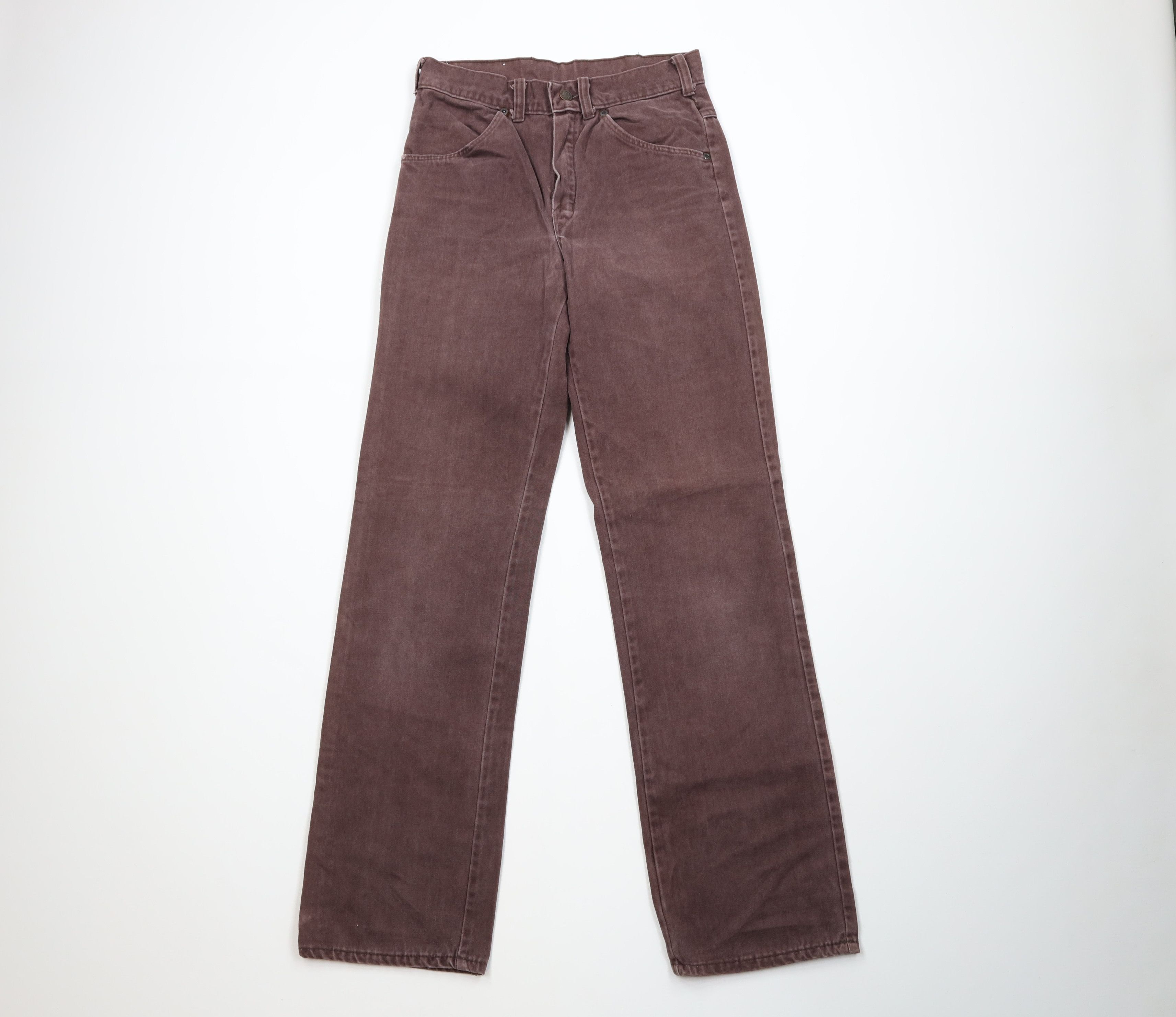 Vintage Vintage 70s Streetwear Cloth Moleskin Jeans Brown USA Size US 28 / EU 44 - 1 Thumbnail