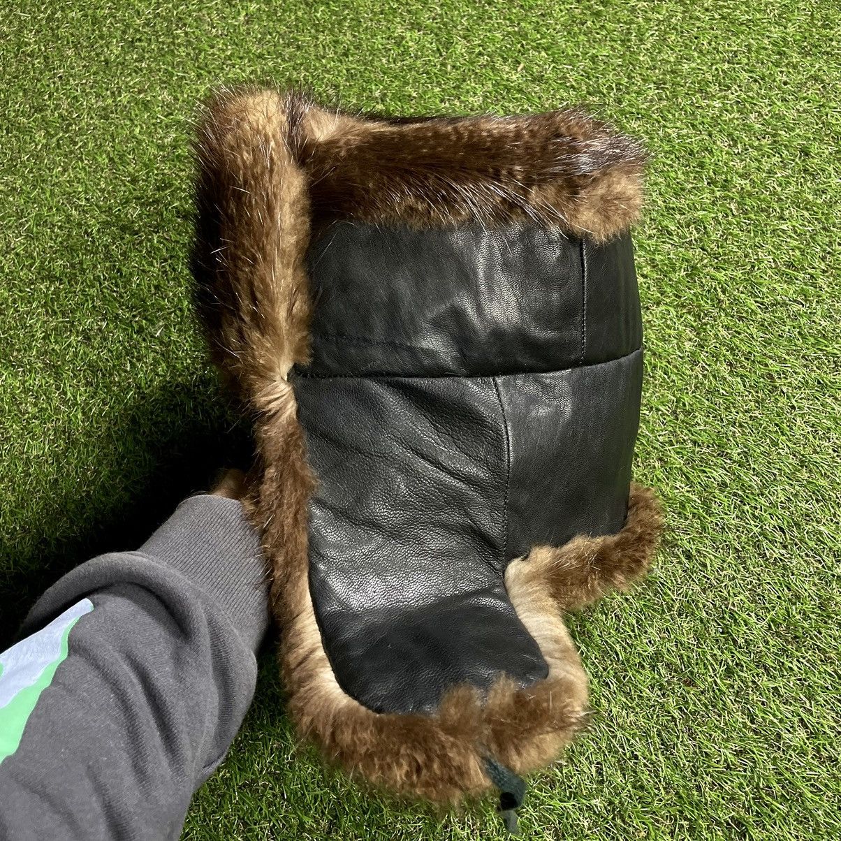 Vintage Vintage Y2K Fuzzy Mohair Beanie Alt Grunge Streetwear OS Size ONE SIZE - 1 Thumbnail